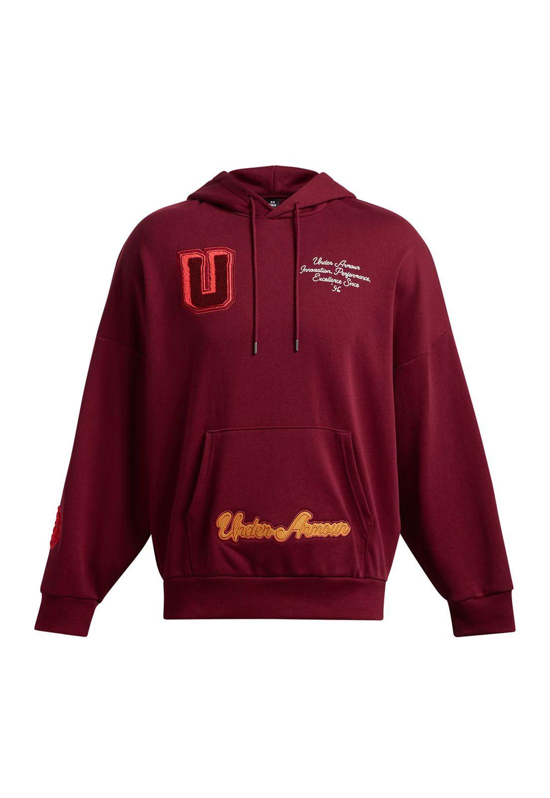 Polerón Oversize IconTerry hombre Rojo-0