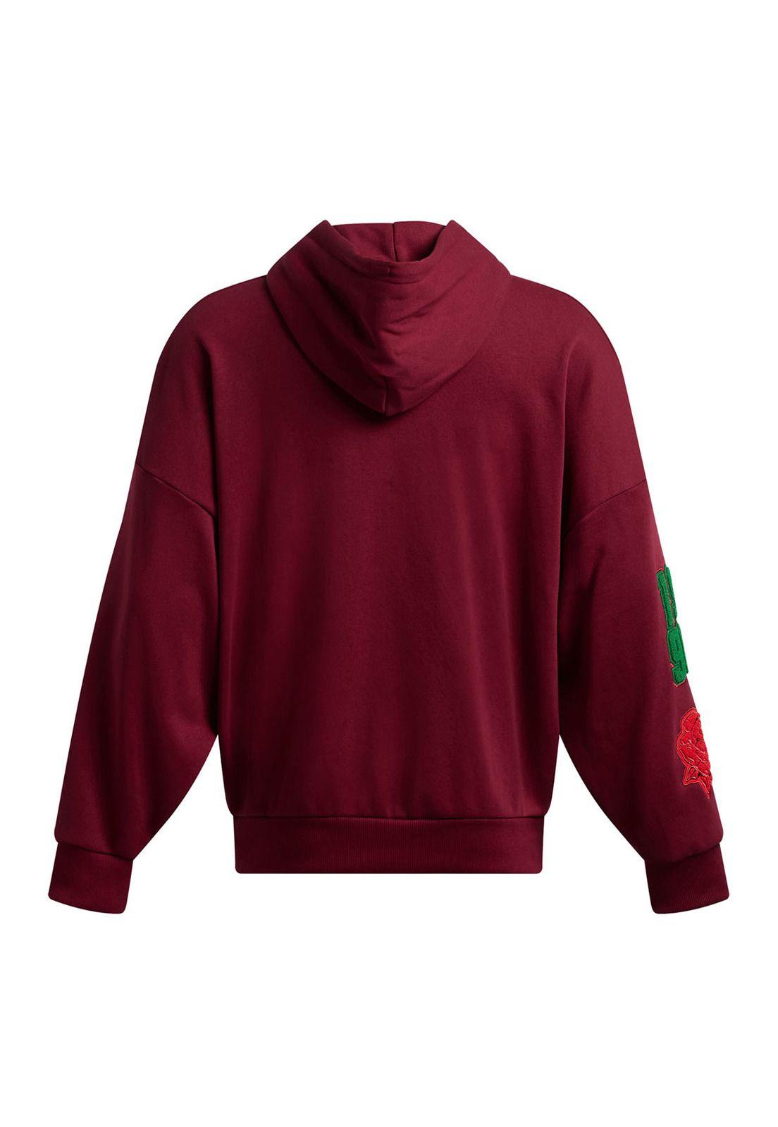 Polerón Oversize IconTerry hombre Rojo-1