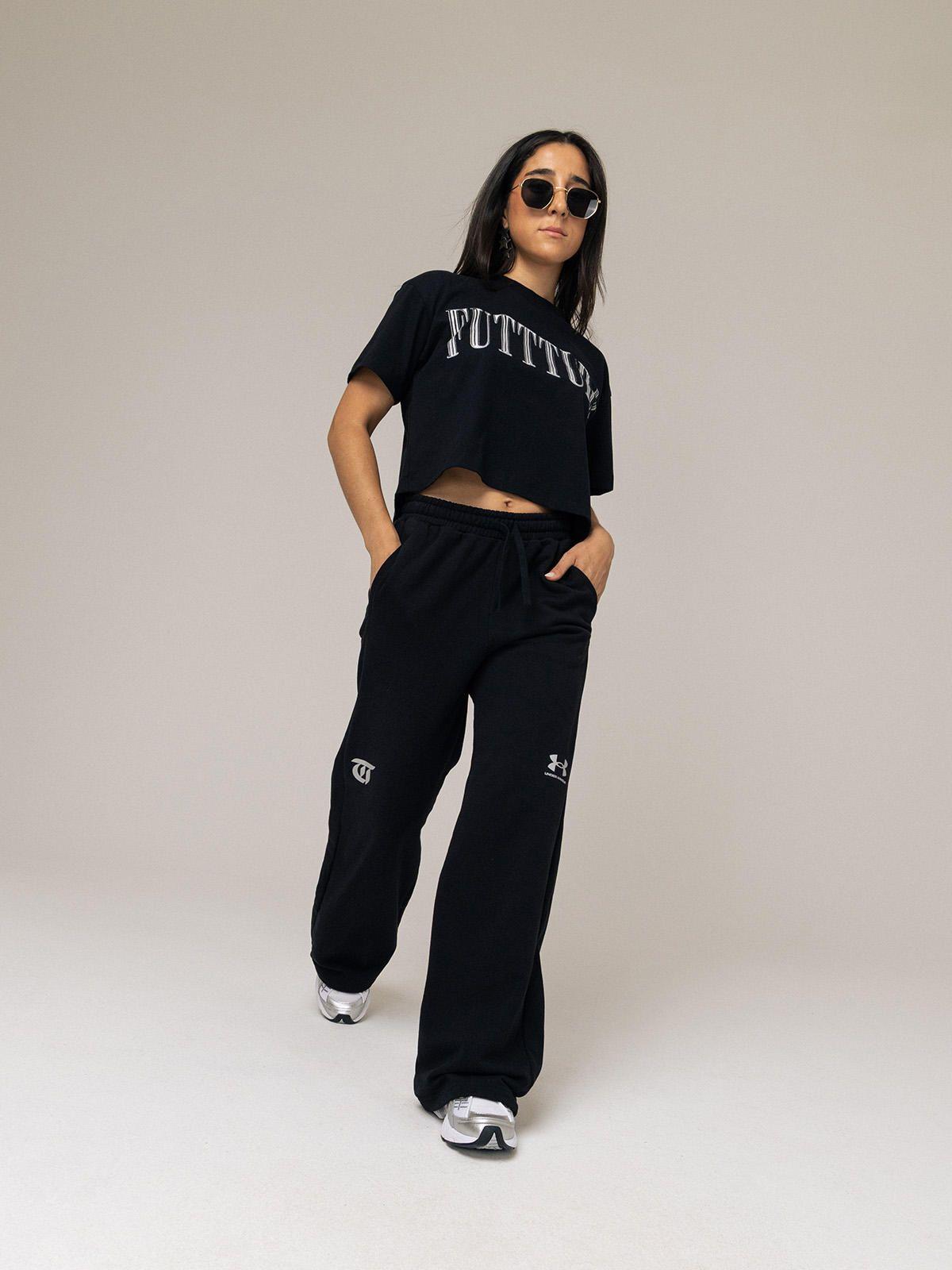 Pantalón Terry TINI Unisex Negro - FUTTTURA-3