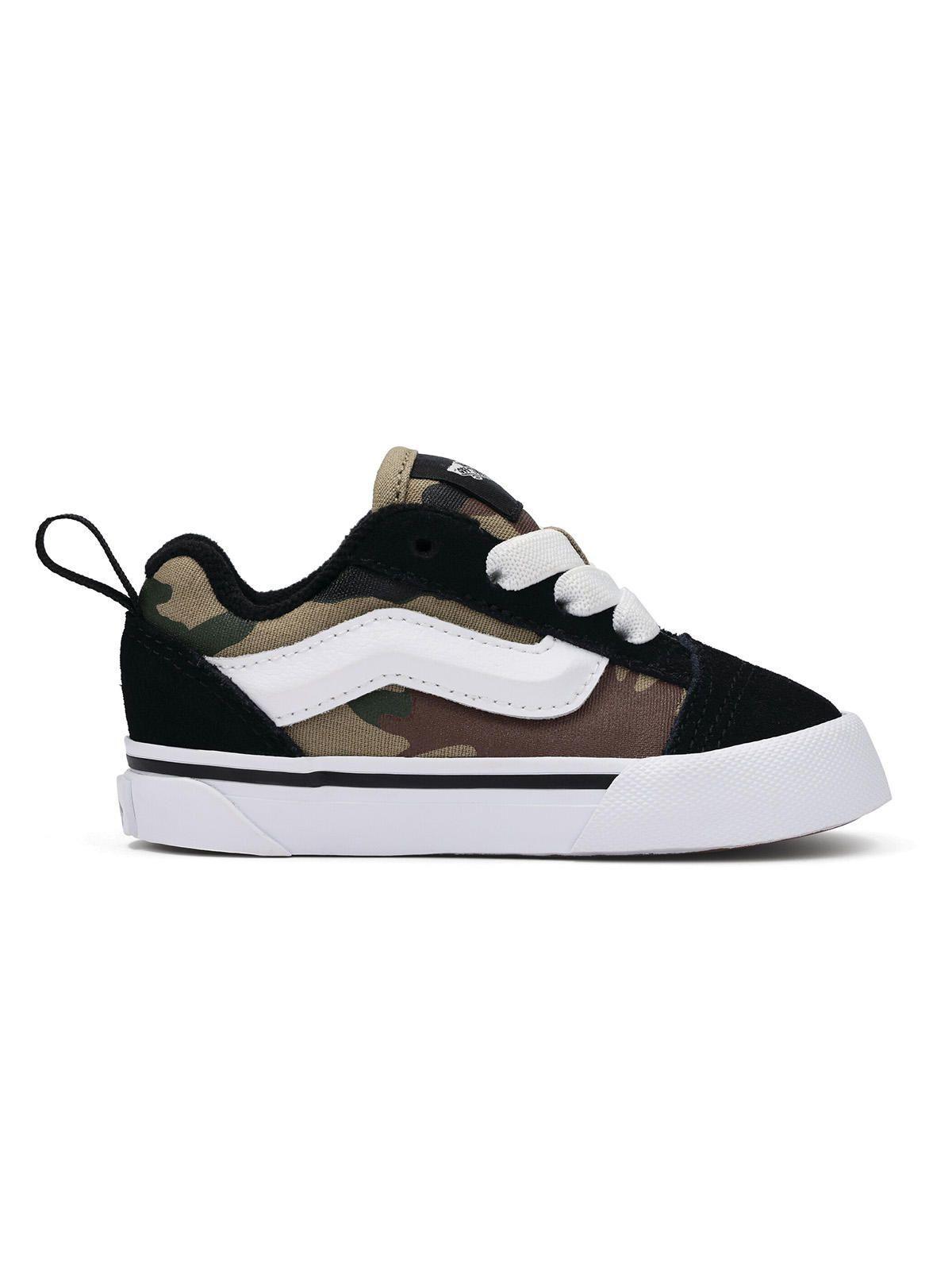 Zapatilla Niño Knu Skool Elastic La Negro Verde Vans-0