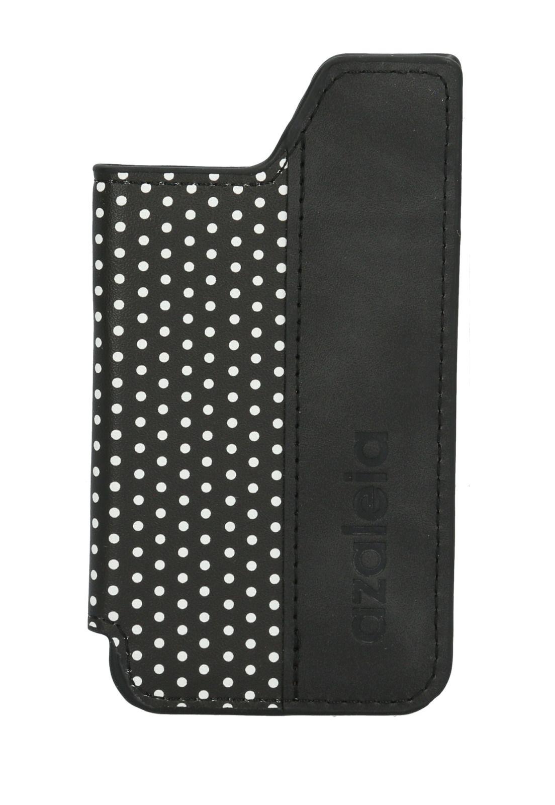 Tarjetero Negro Phone Card Dots Mujer-1