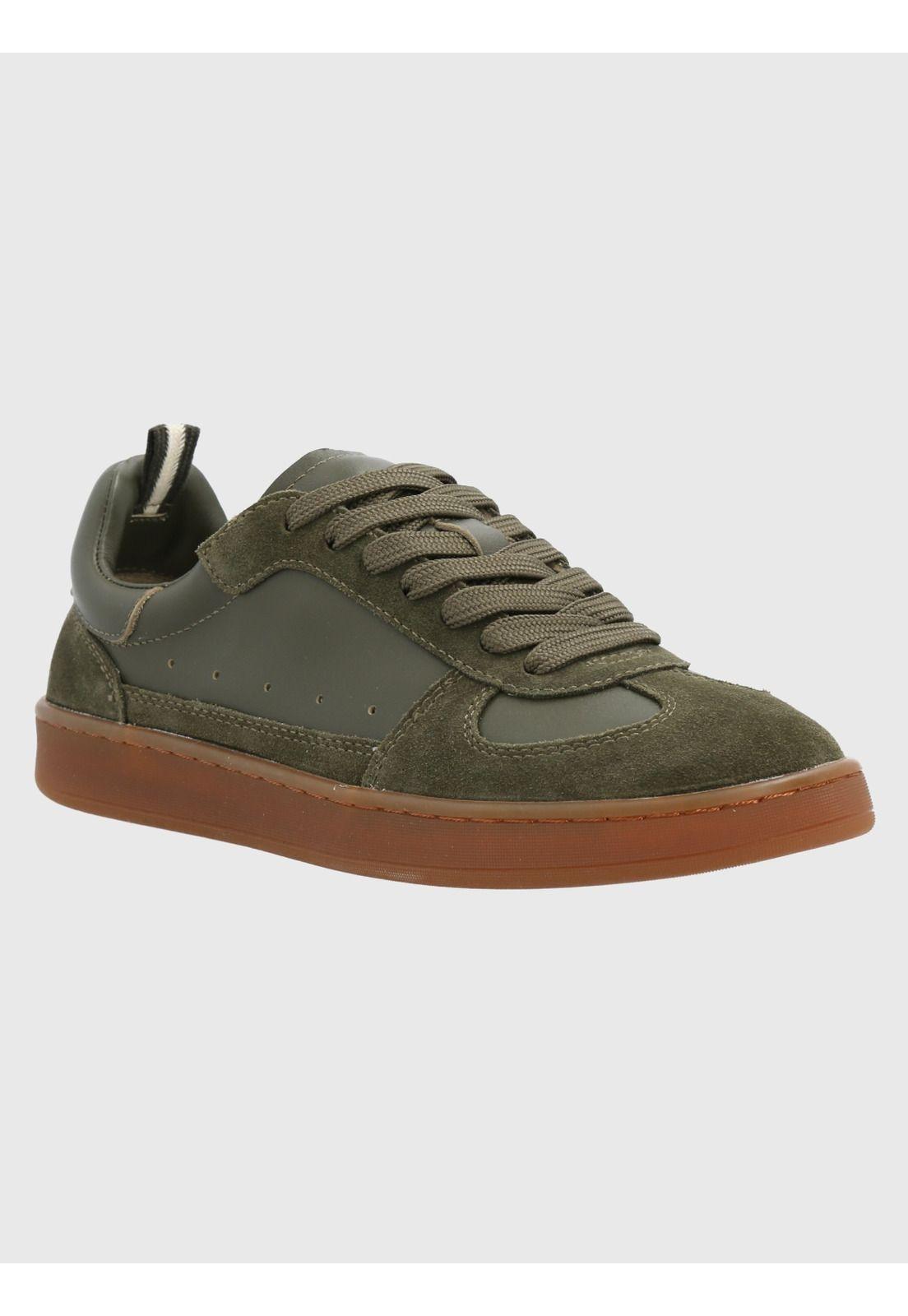 Zapatilla Cuero Mujer Dallas Verde-0