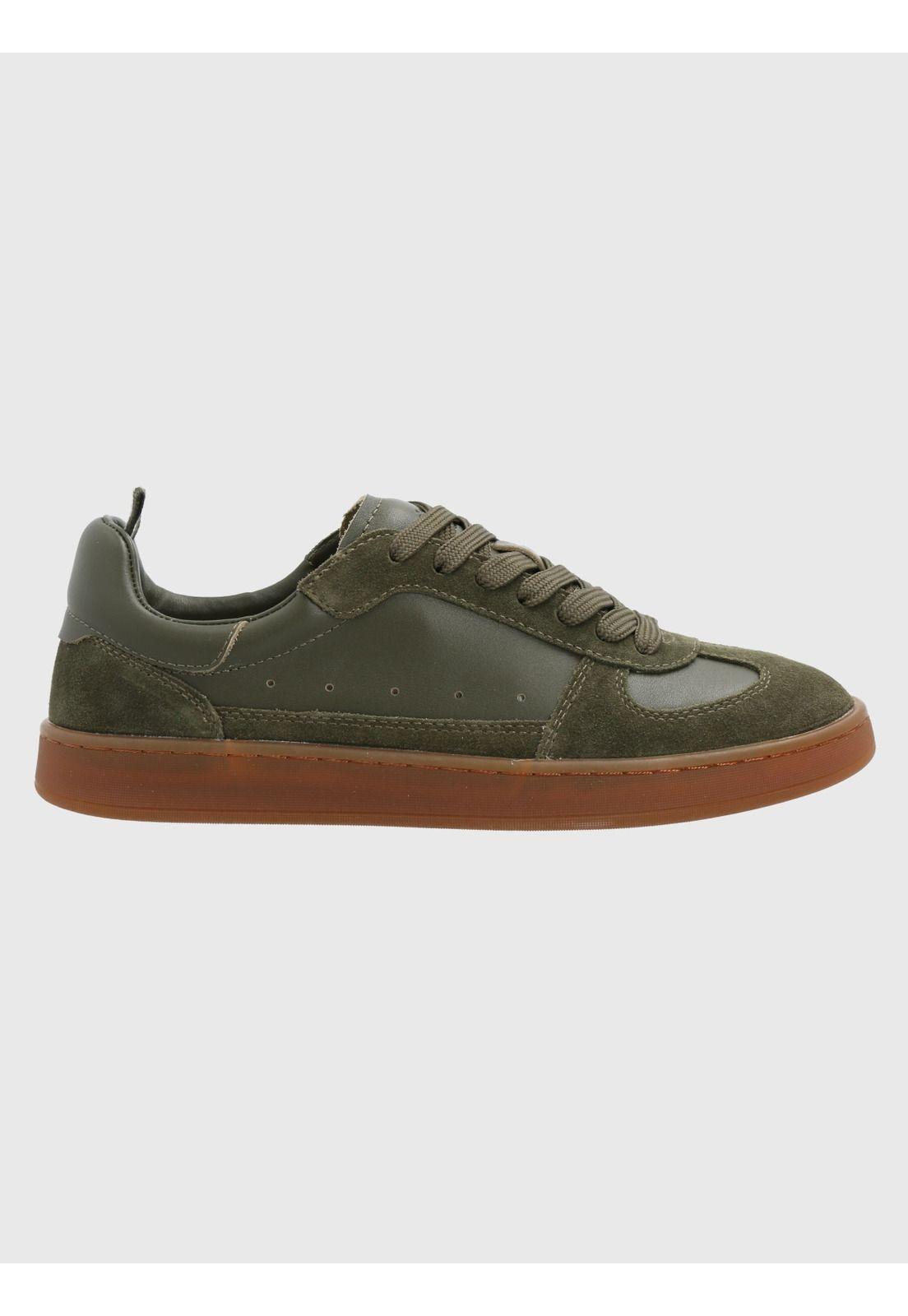 Zapatilla Cuero Mujer Dallas Verde-1