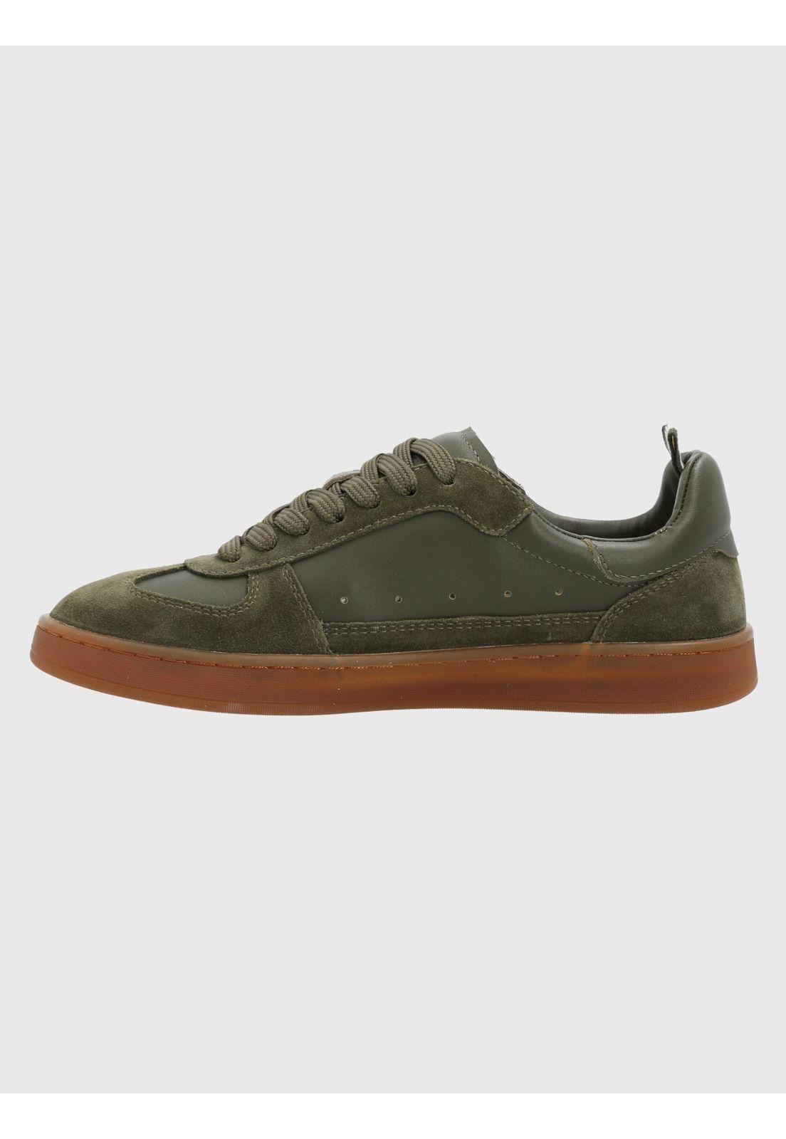 Zapatilla Cuero Mujer Dallas Verde-5