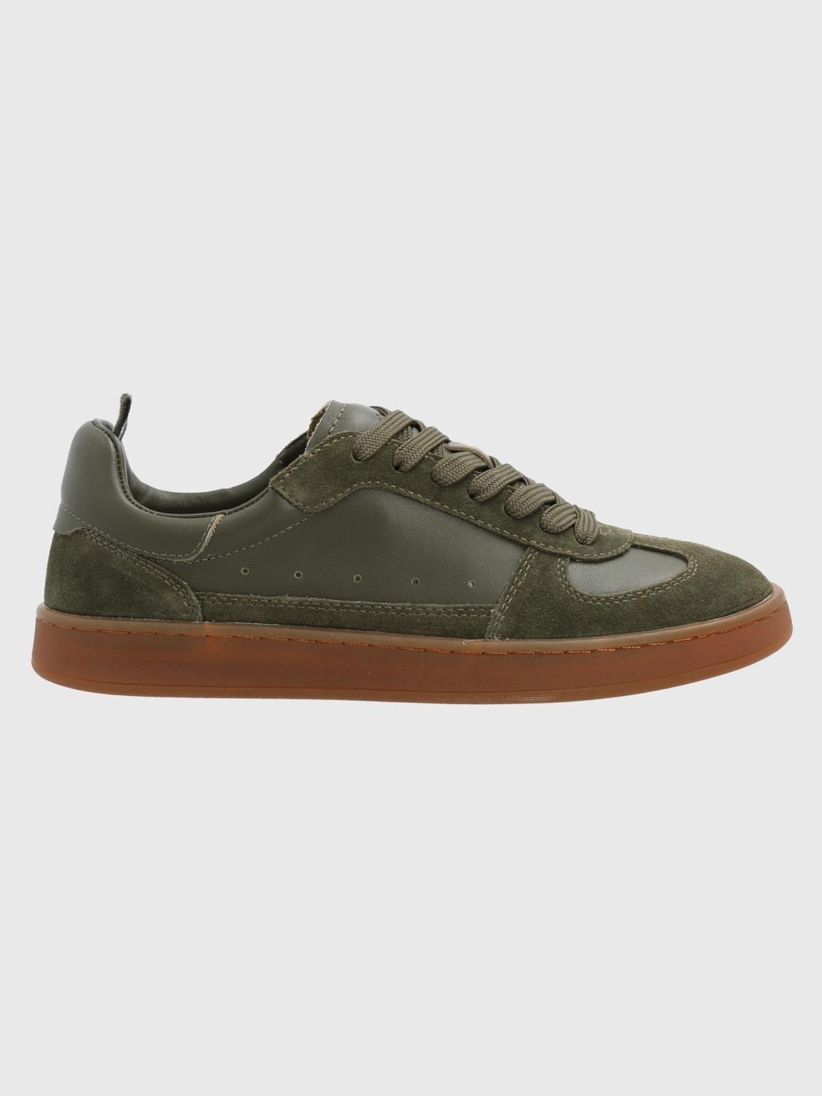 Zapatilla Cuero Mujer Dallas Verde-1