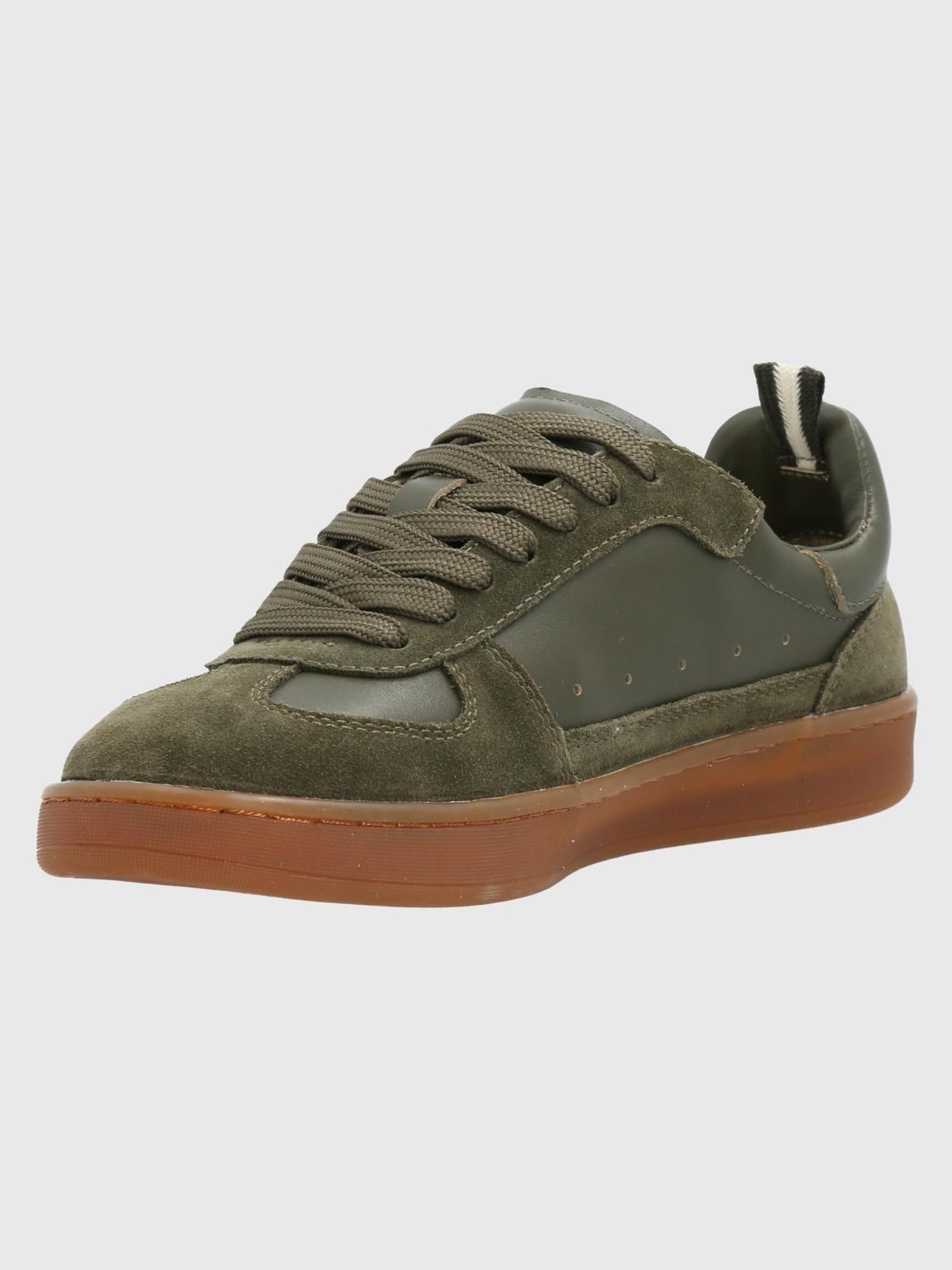 Zapatilla Cuero Mujer Dallas Verde-4