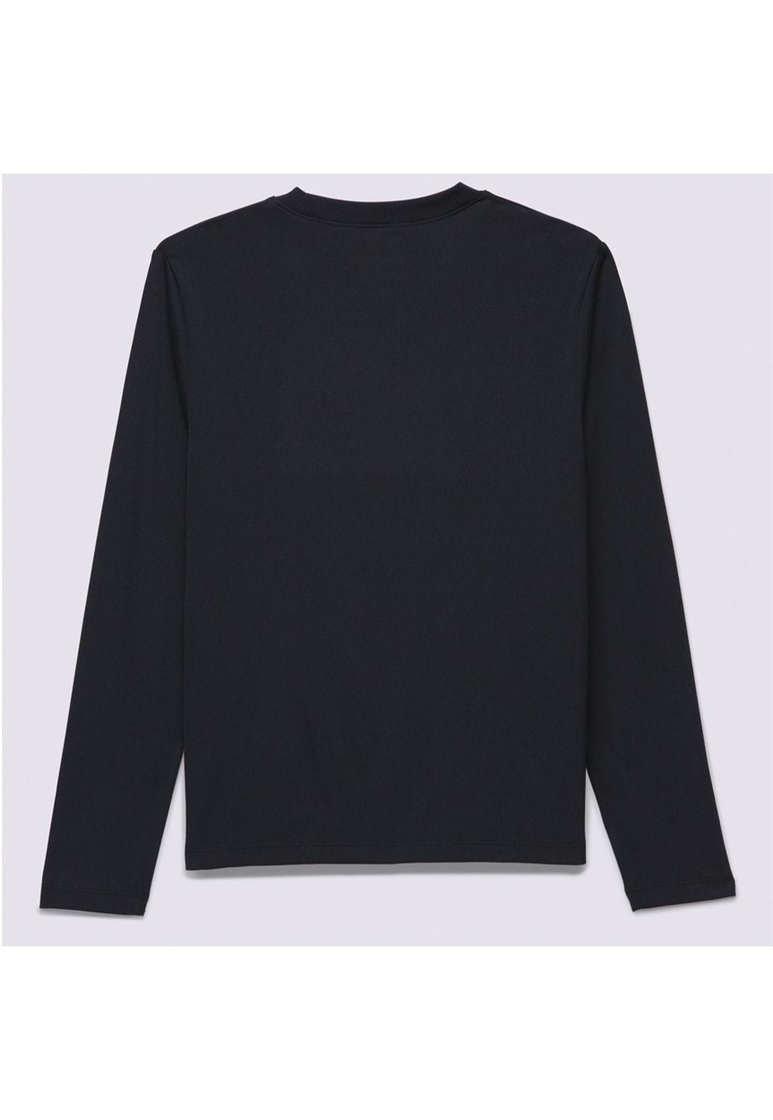 Polera Manga Larga Flying V Ls Sun Shir Negro Niño-6