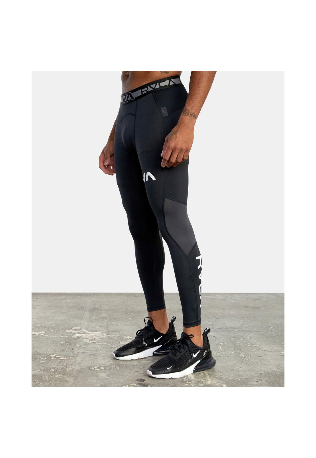 Calza Hombre Compression Negro-3