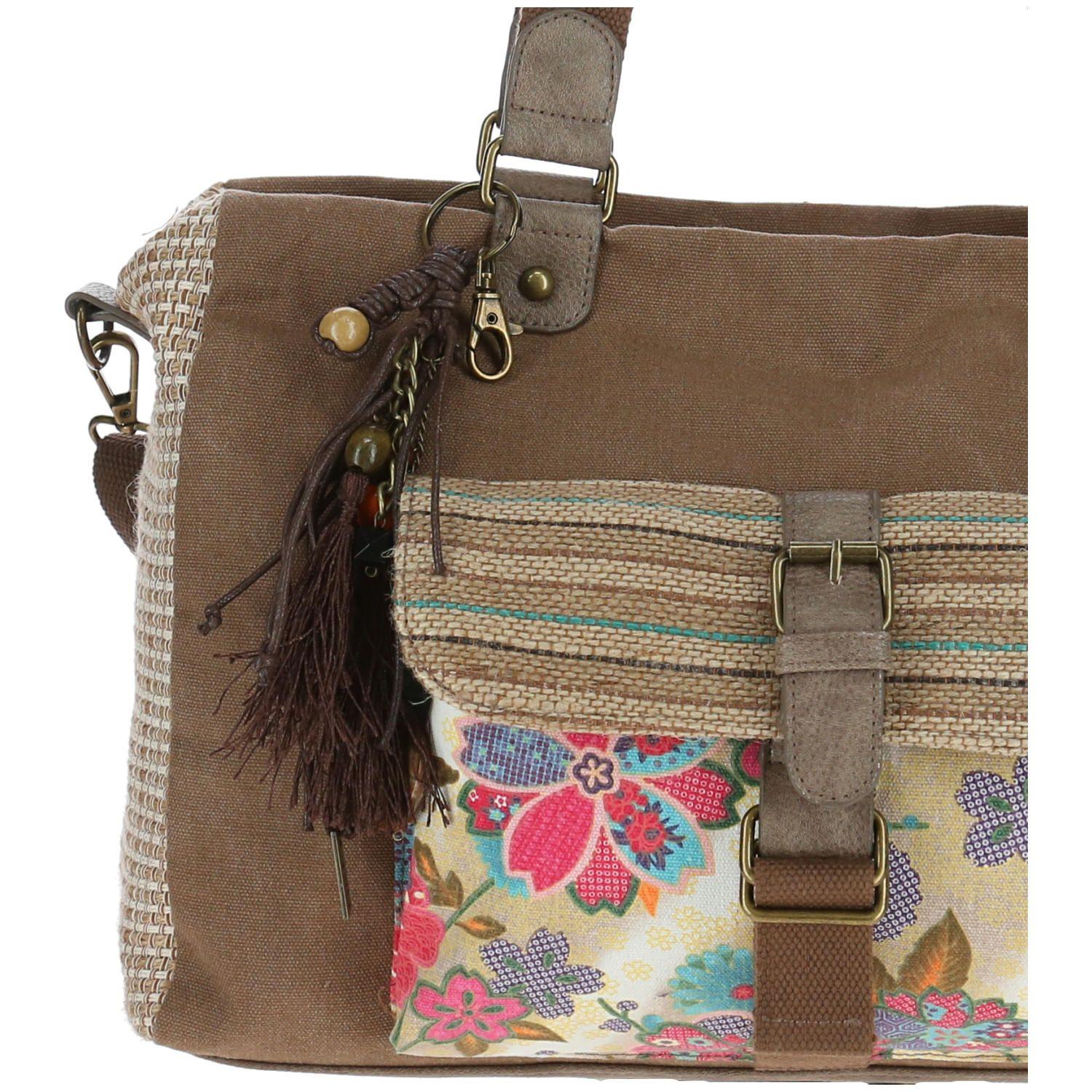 Cartera Textil/Pu Visby Bag Café Mujer Rockford-3