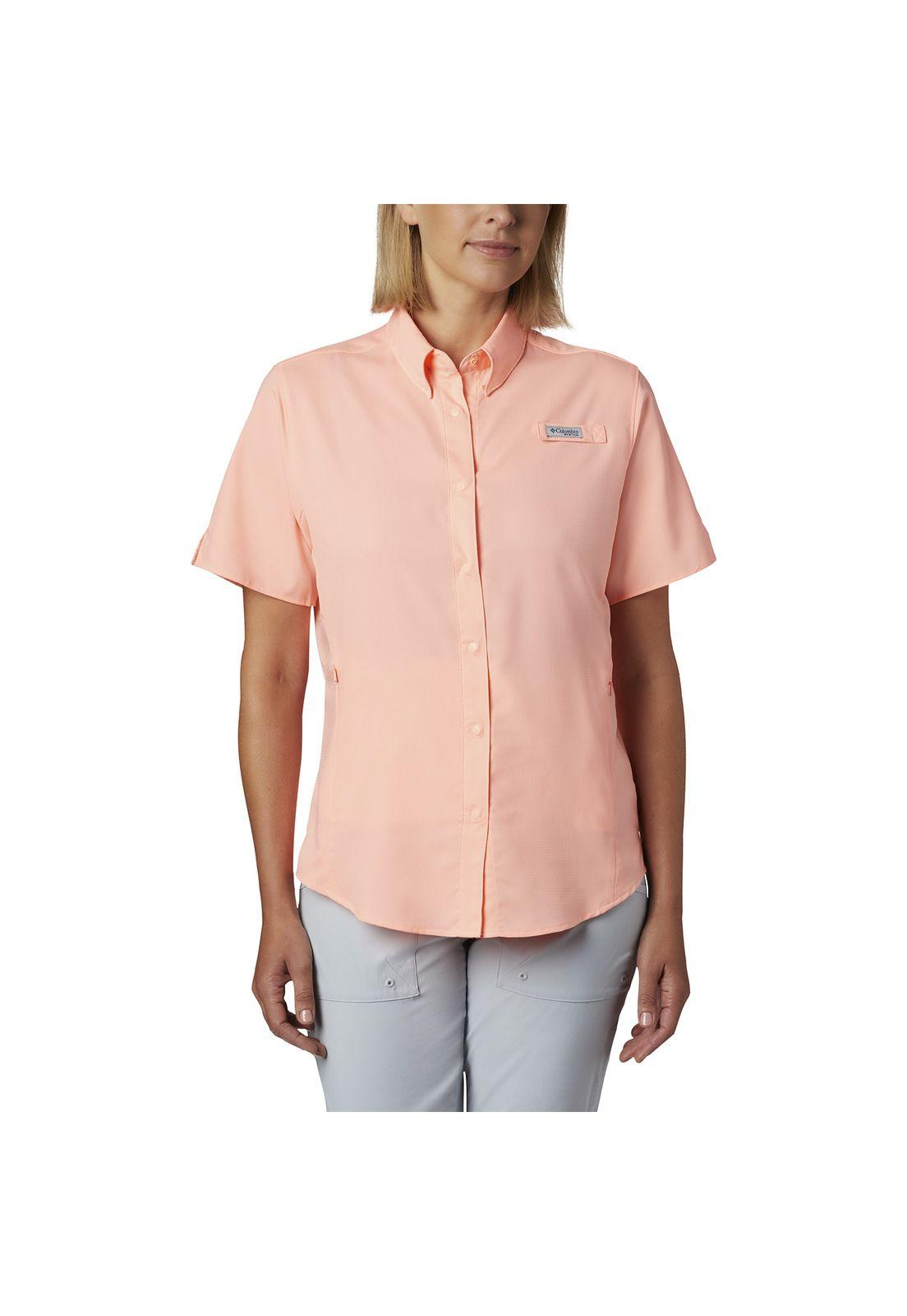 Blusa M/C Mujer Tamiami Ii Ss Shirt Rosado-0