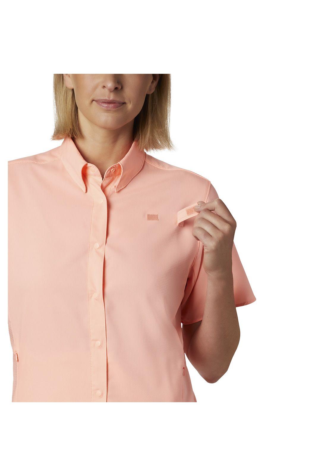 Blusa M/C Mujer Tamiami Ii Ss Shirt Rosado-1