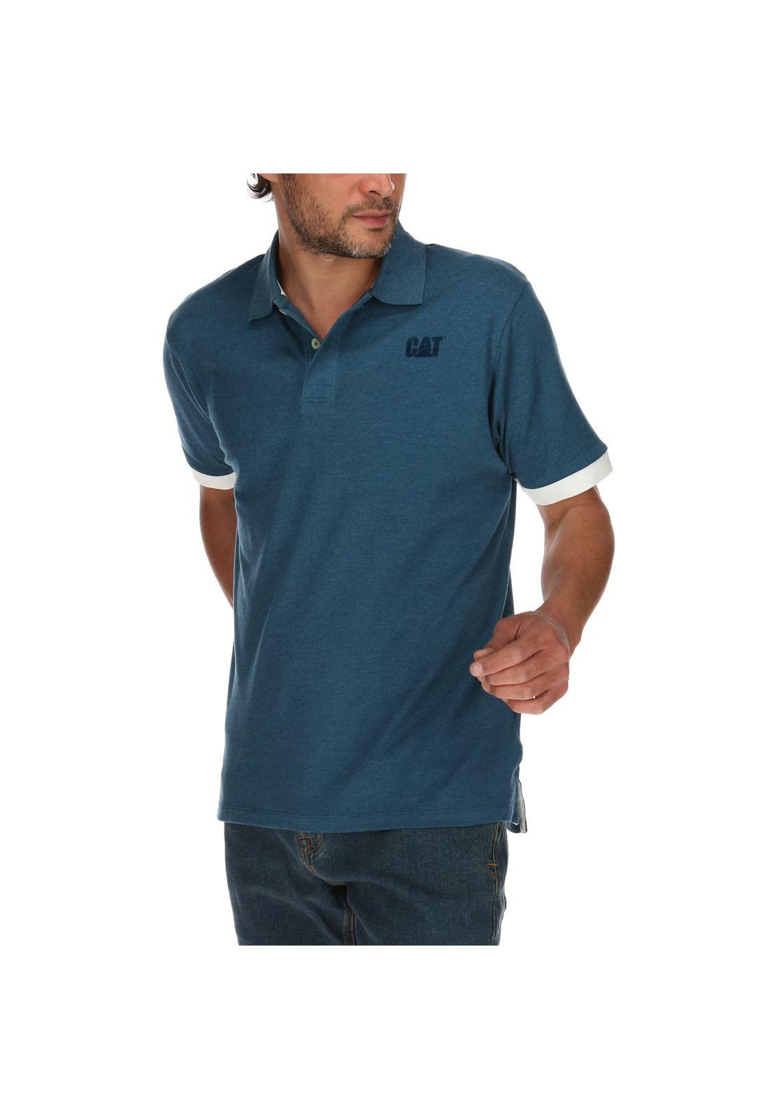 Polera Polo Hombre Foundation Stretch Polo Azul-1