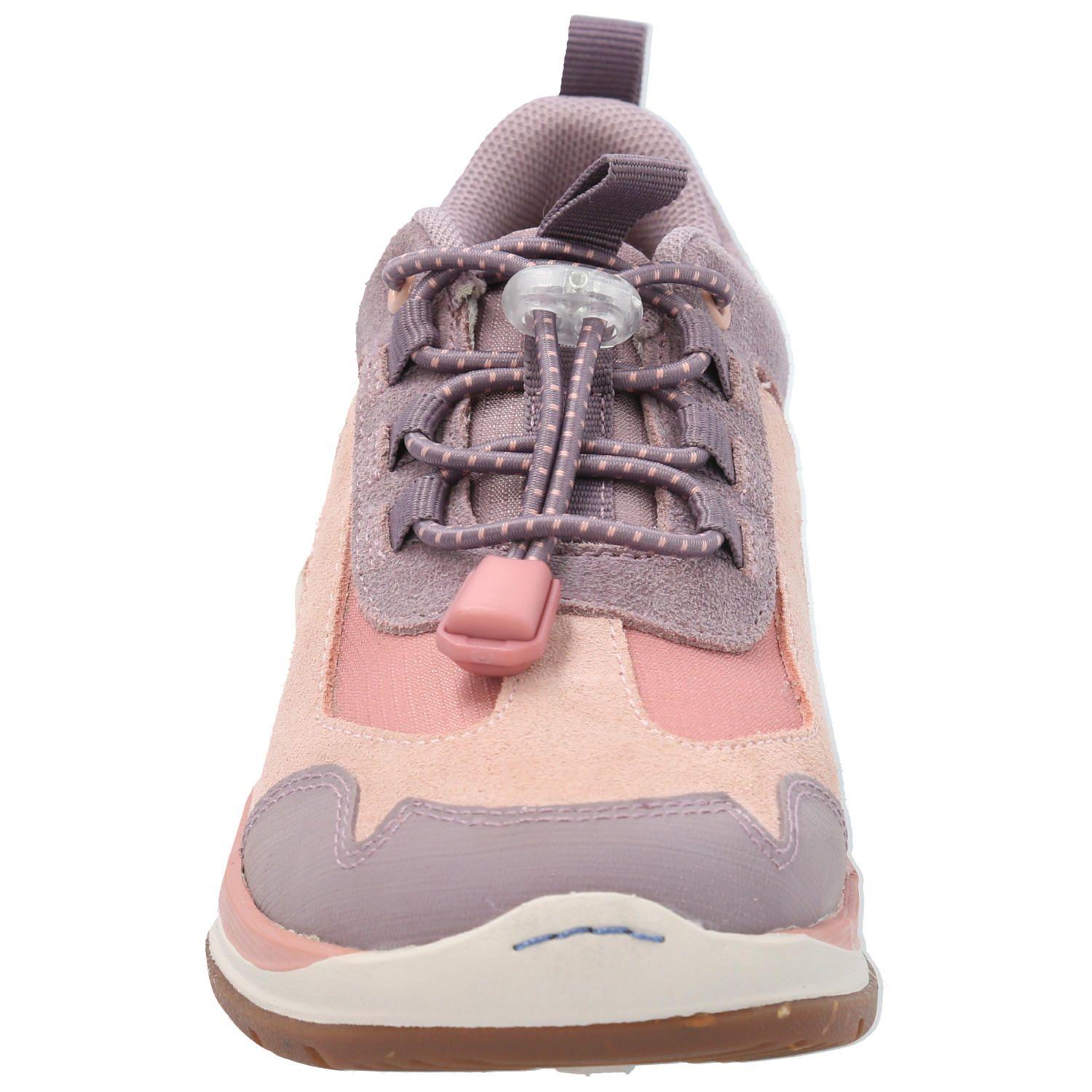 Zapatilla Cuero Niña Fastland Rosado-3