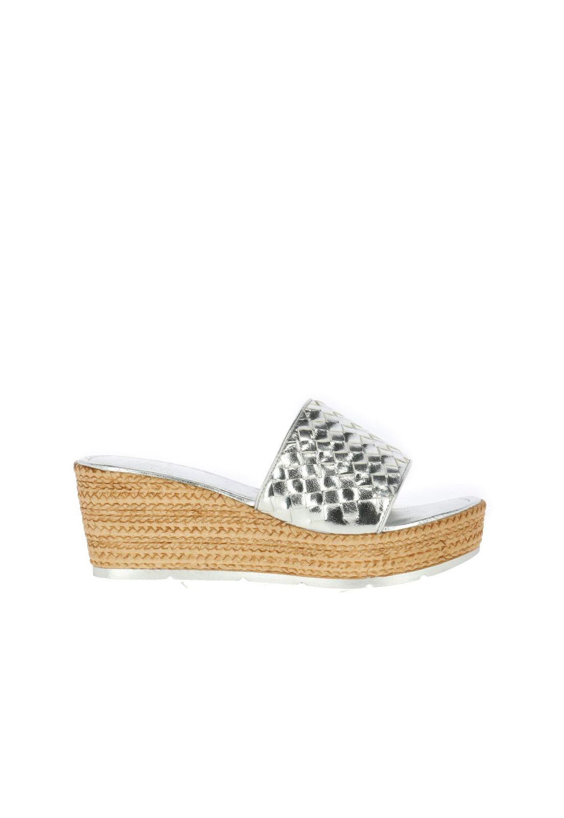 Sandalia  Pompeii Plateado-2