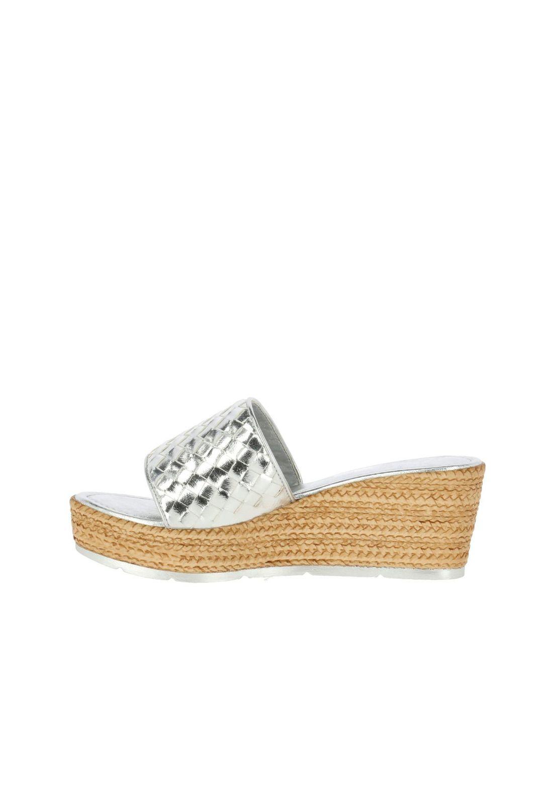 Sandalia  Pompeii Plateado-3