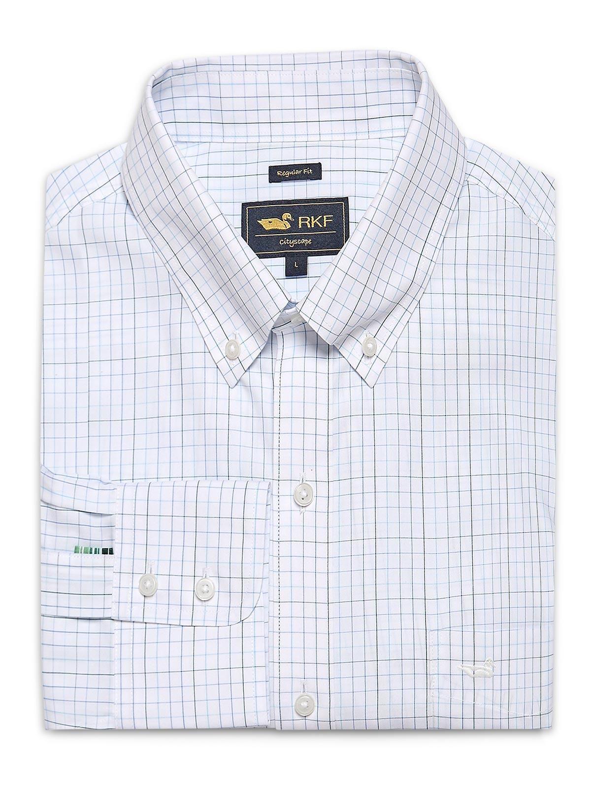 Camisa Libre de Arrugas Algodón Hombre Blanco-0