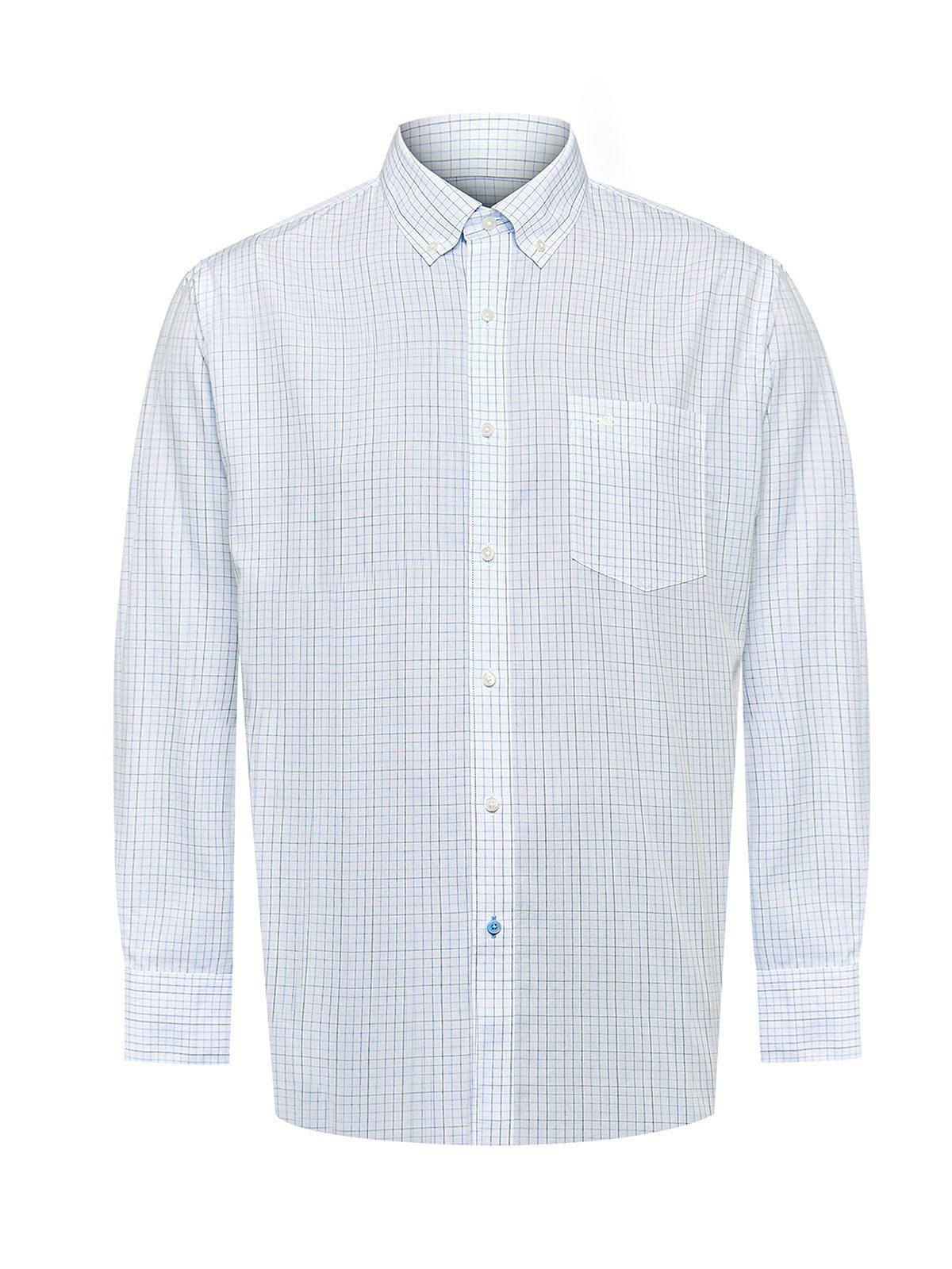 Camisa Libre de Arrugas Algodón Hombre Blanco-1