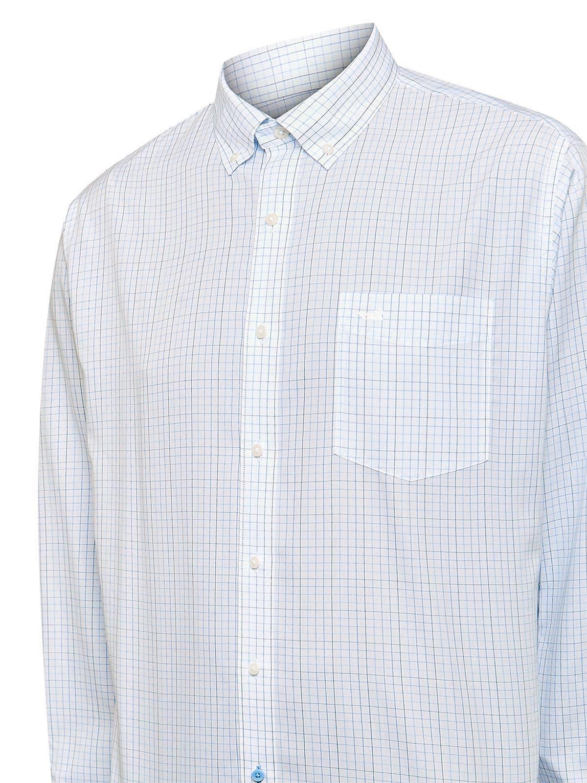 Camisa Libre de Arrugas Algodón Hombre Blanco-4