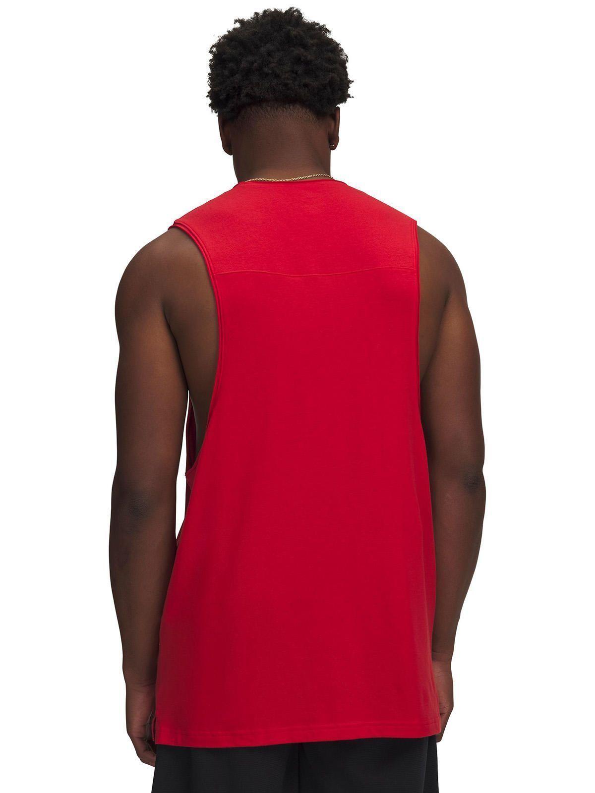 Polera S/M Hombre Hoops Training Tank Polera Rojo-1