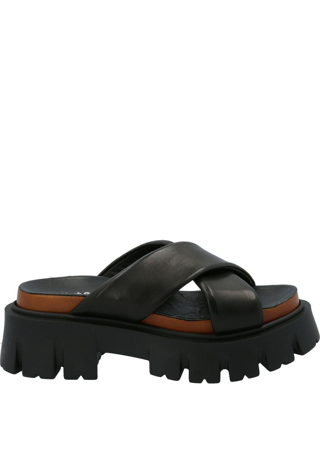 Sandalia Cuero Mujer Julie H4 Negro-1