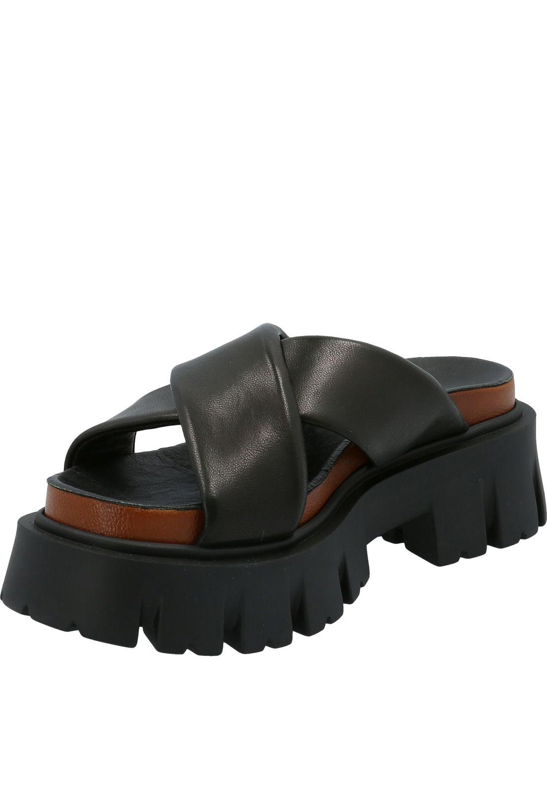 Sandalia Cuero Mujer Julie H4 Negro-3