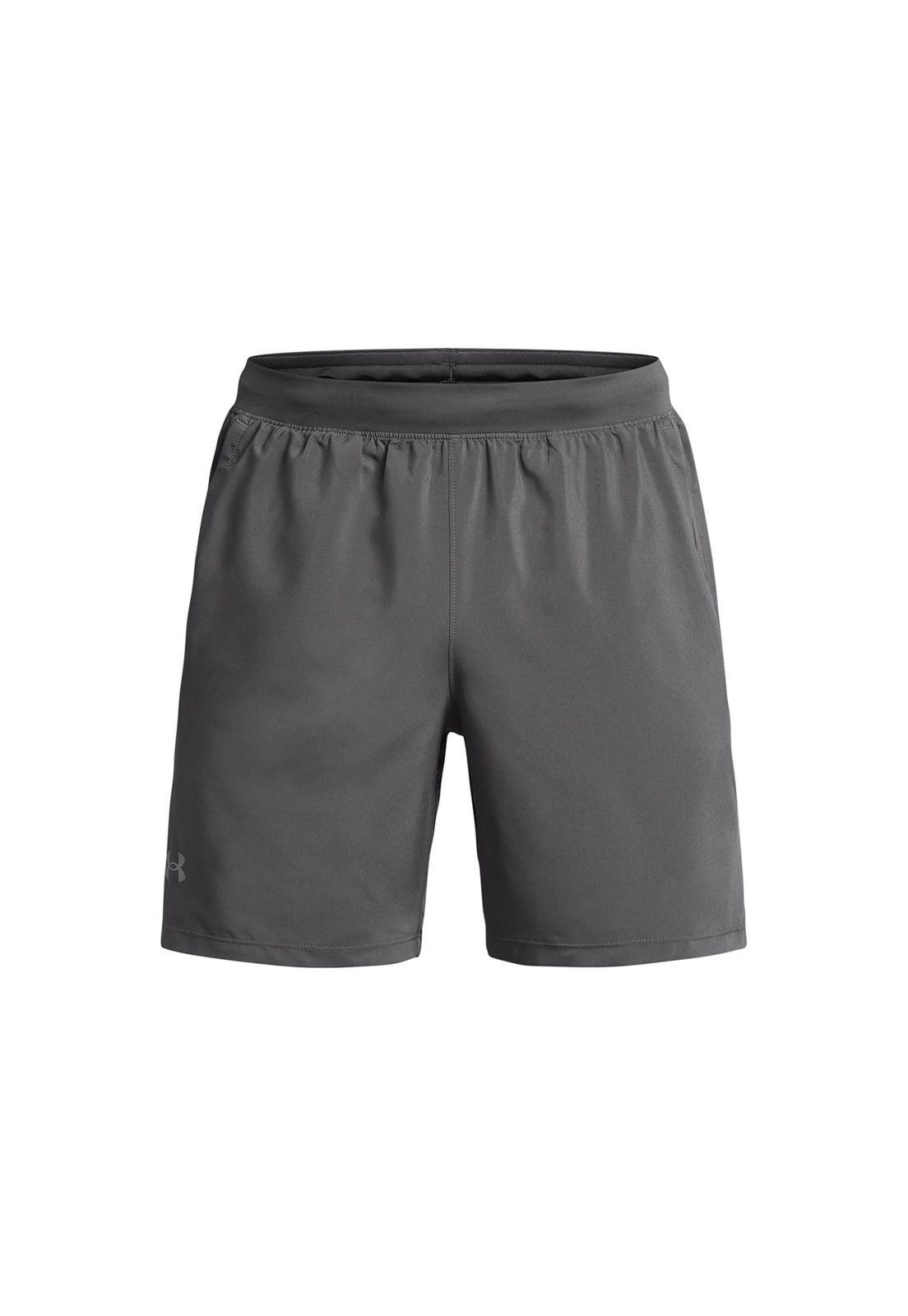 Shorts UA Launch de 7" para hombre Gris-0