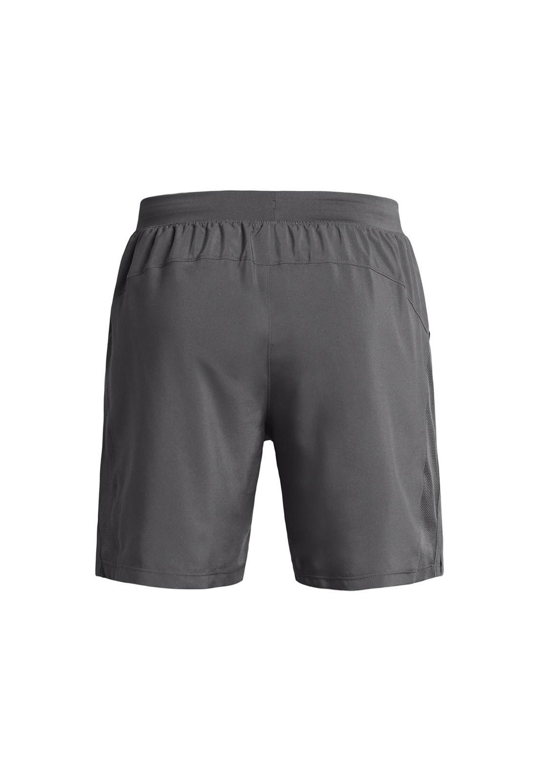 Shorts UA Launch de 7" para hombre Gris-1