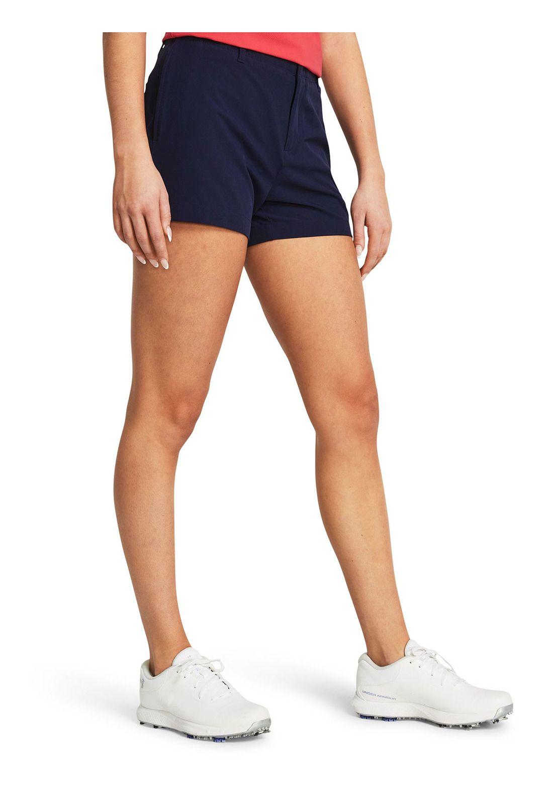 Short Ua Drive 3.5" Azul Para Mujer-3