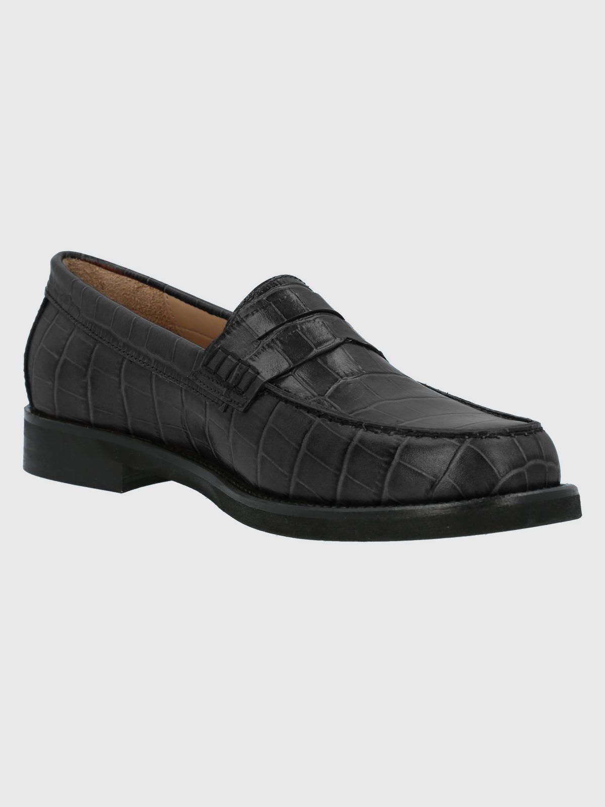 Mocasín Cuero Mujer Uma Negro-0