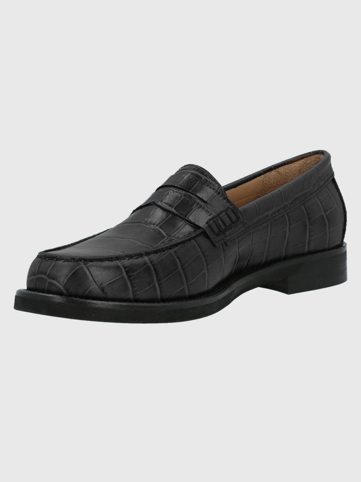 Mocasín Cuero Mujer Uma Negro-4