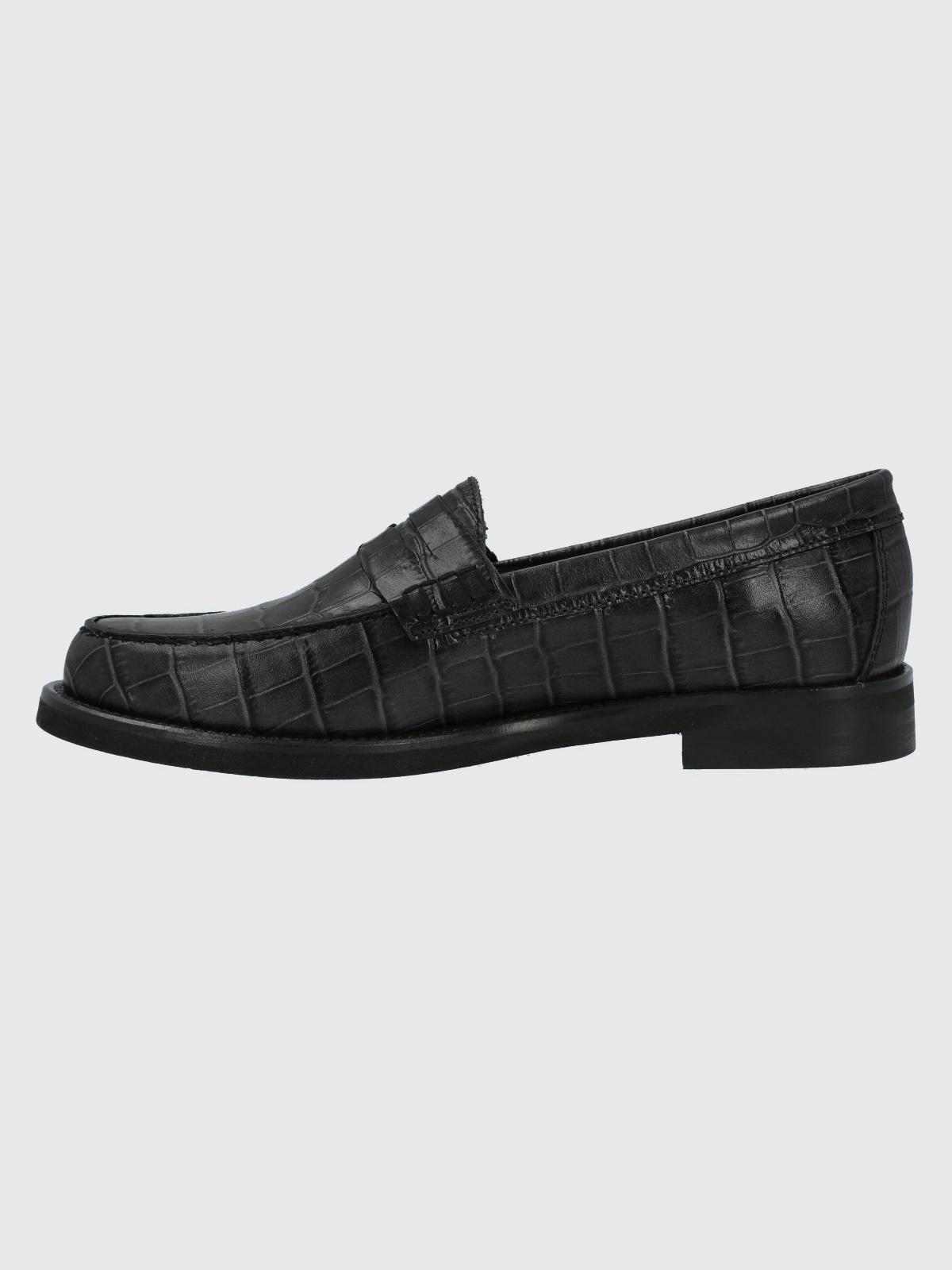 Mocasín Cuero Mujer Uma Negro-5