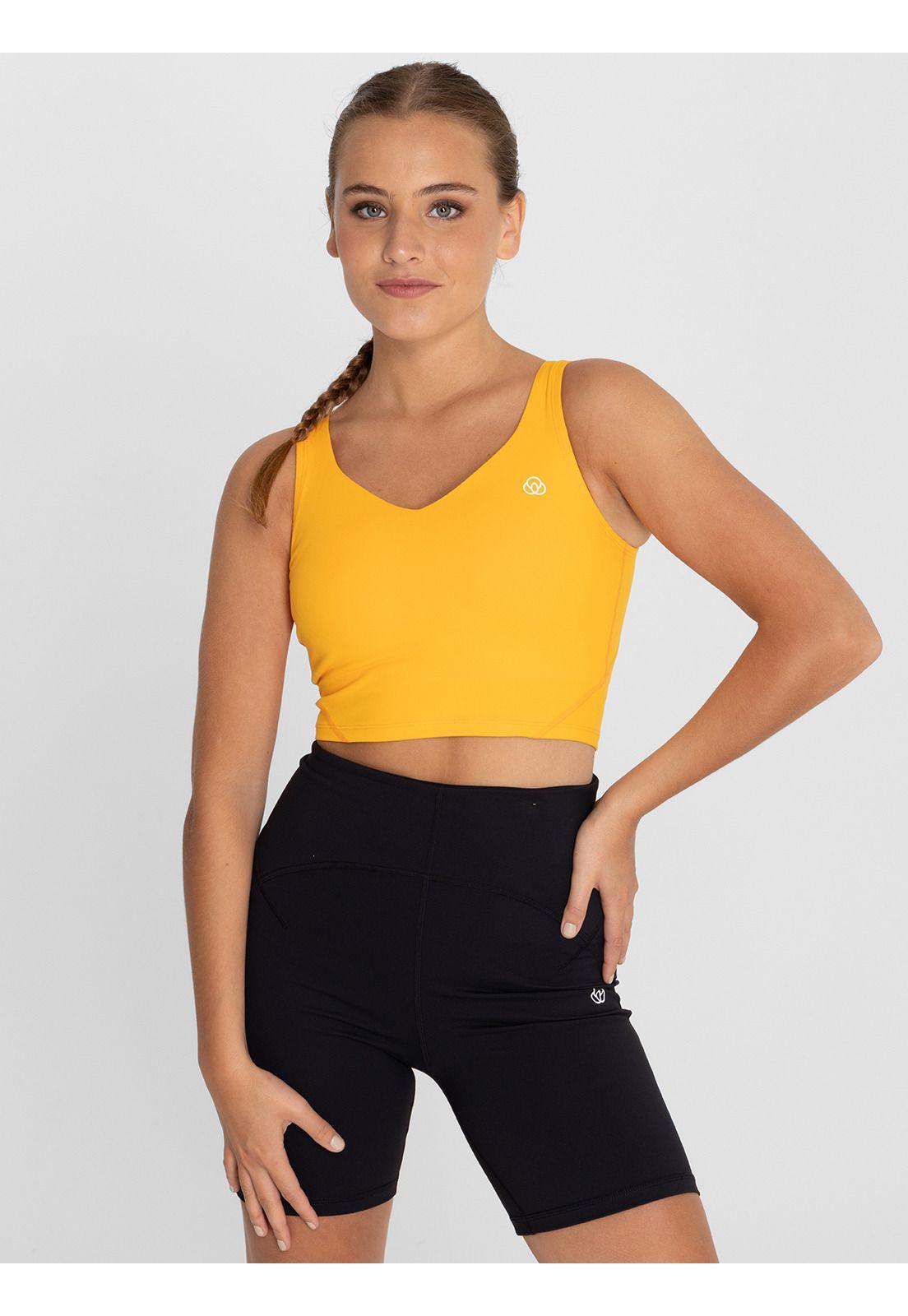 Peto deportivo Mujer Crop Nix Naranja-0