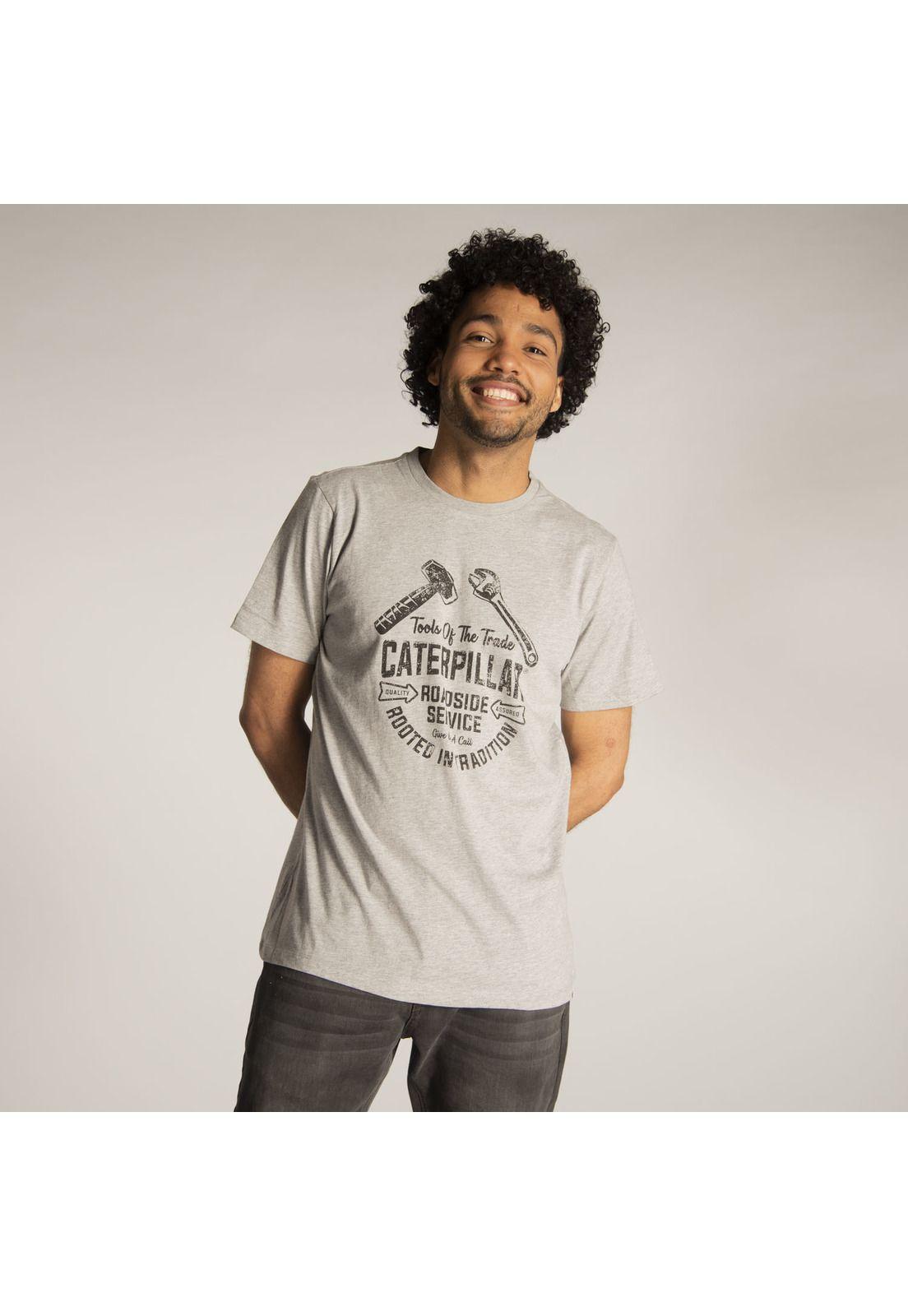 Polera M/C Hombre Roadside Service Tee Gris-0