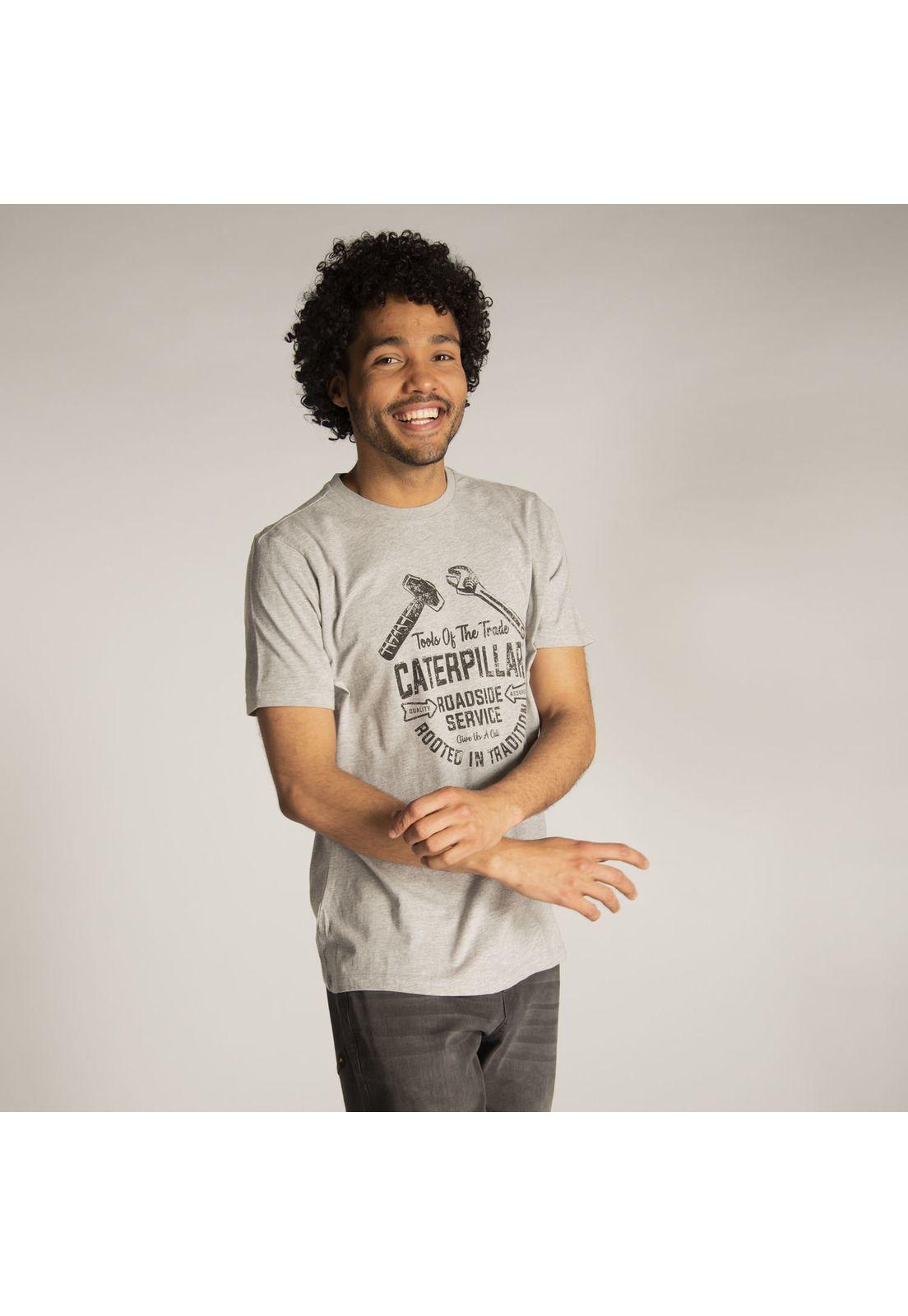 Polera M/C Hombre Roadside Service Tee Gris-1