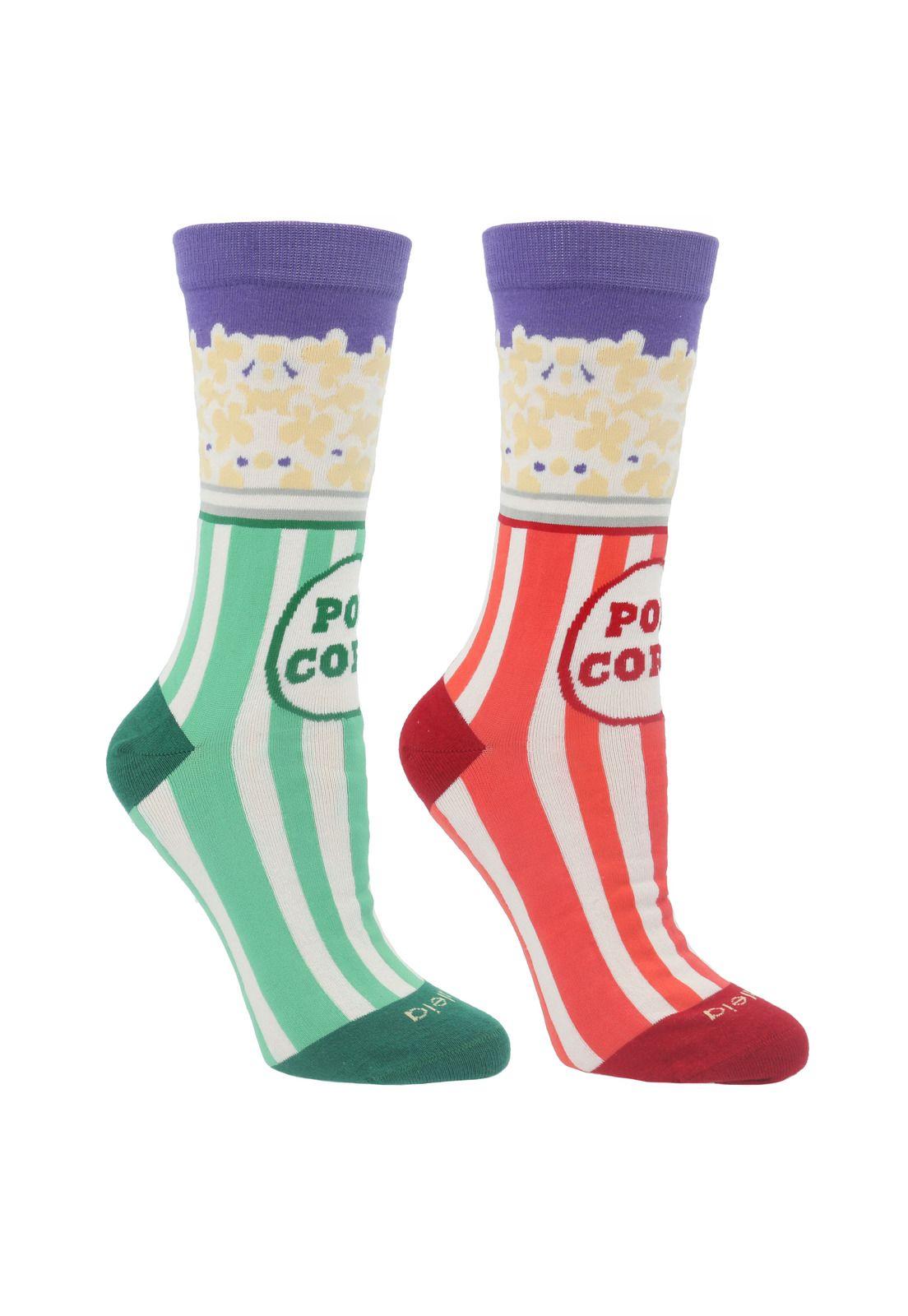 Pack 2 Calcetines Mujer Popcorn Multicolor-1