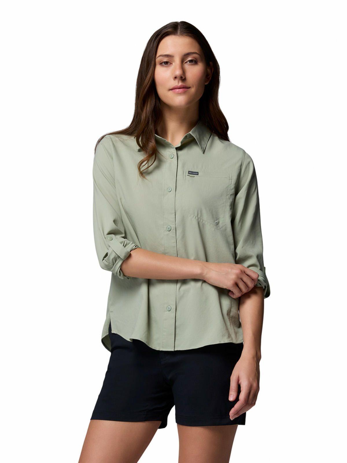 Blusa ML Mujer Silver Ridge Utility Beige-1