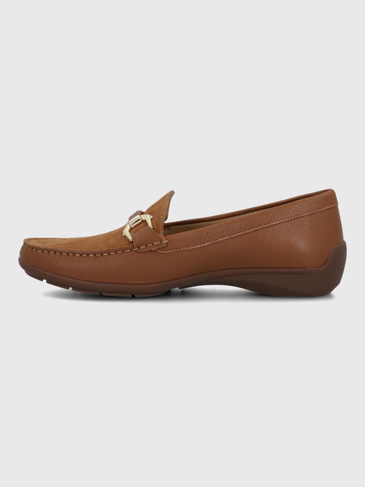 Mocasin Cuero Mujer Natalia Café-4