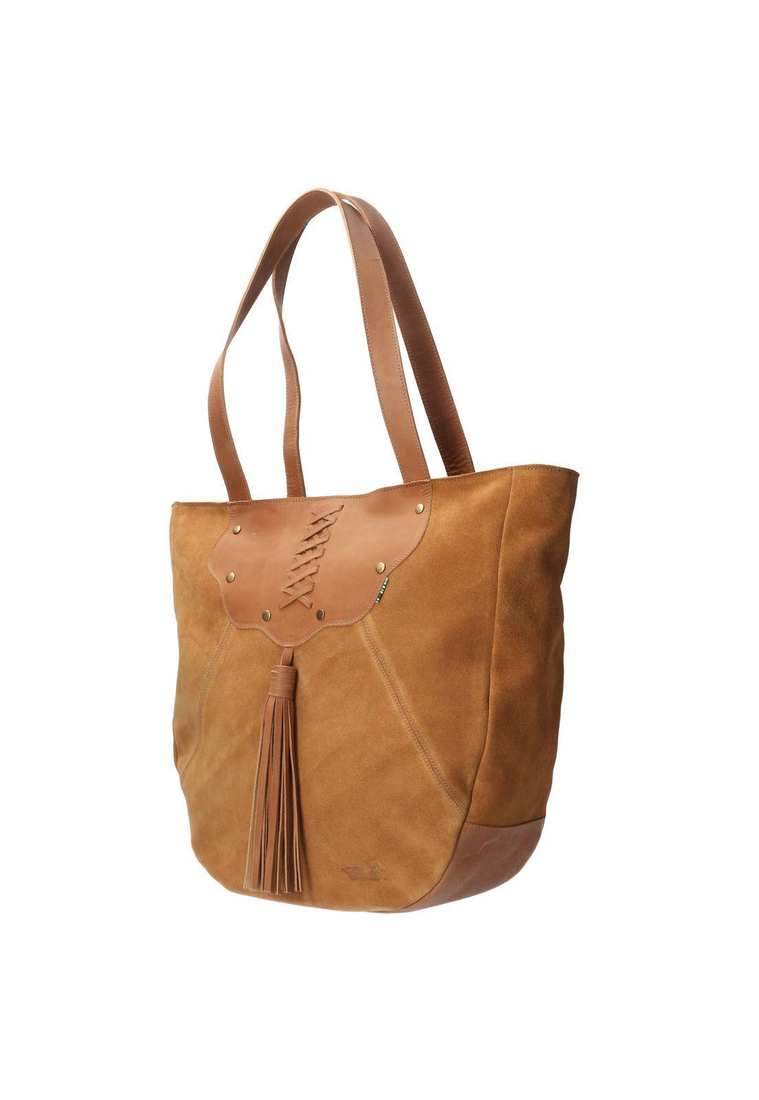 Cartera Cuero Mujer Mariani Tote Café-1