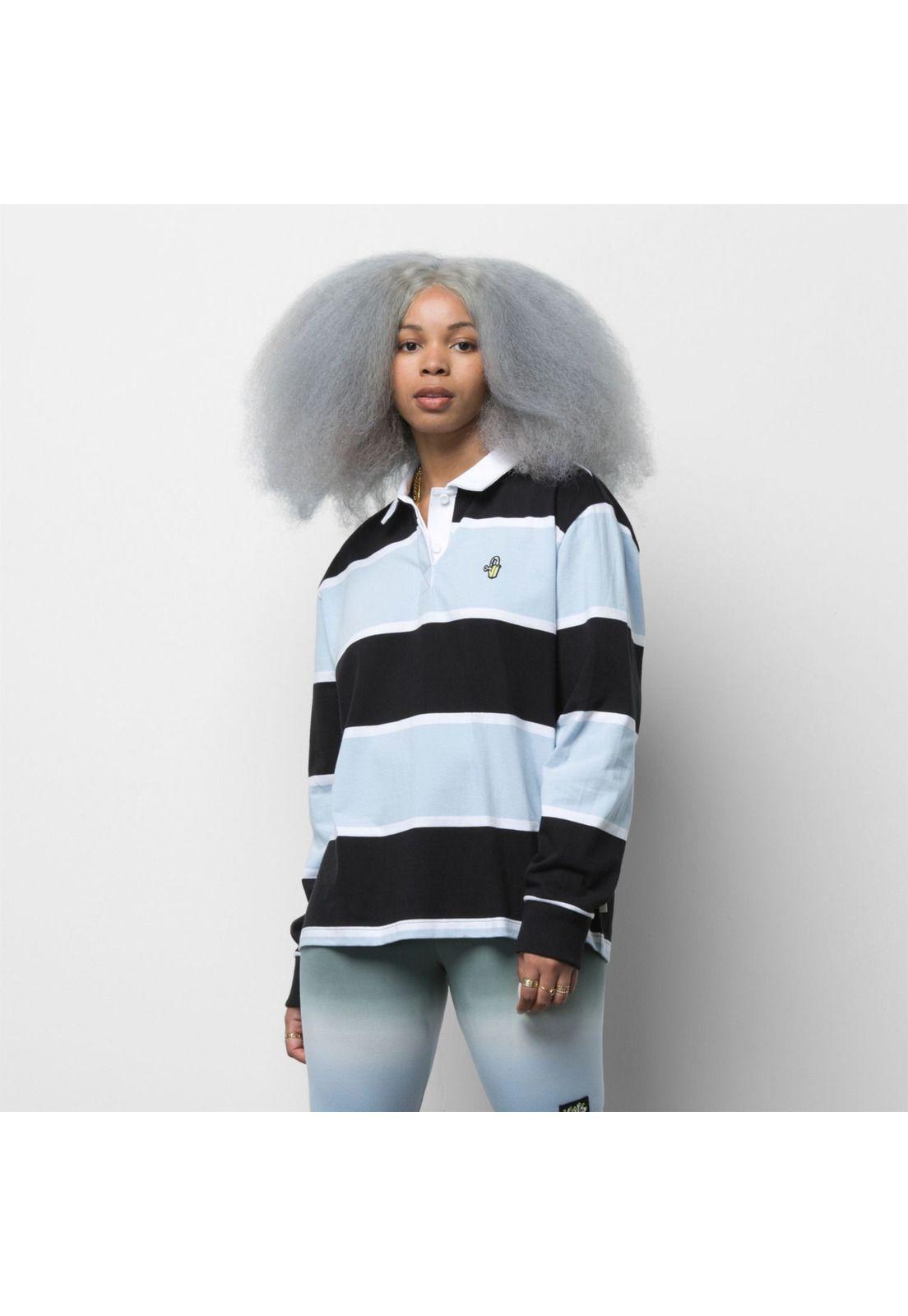 Camisa M/L Mujer Skate Classics Polo Black-1