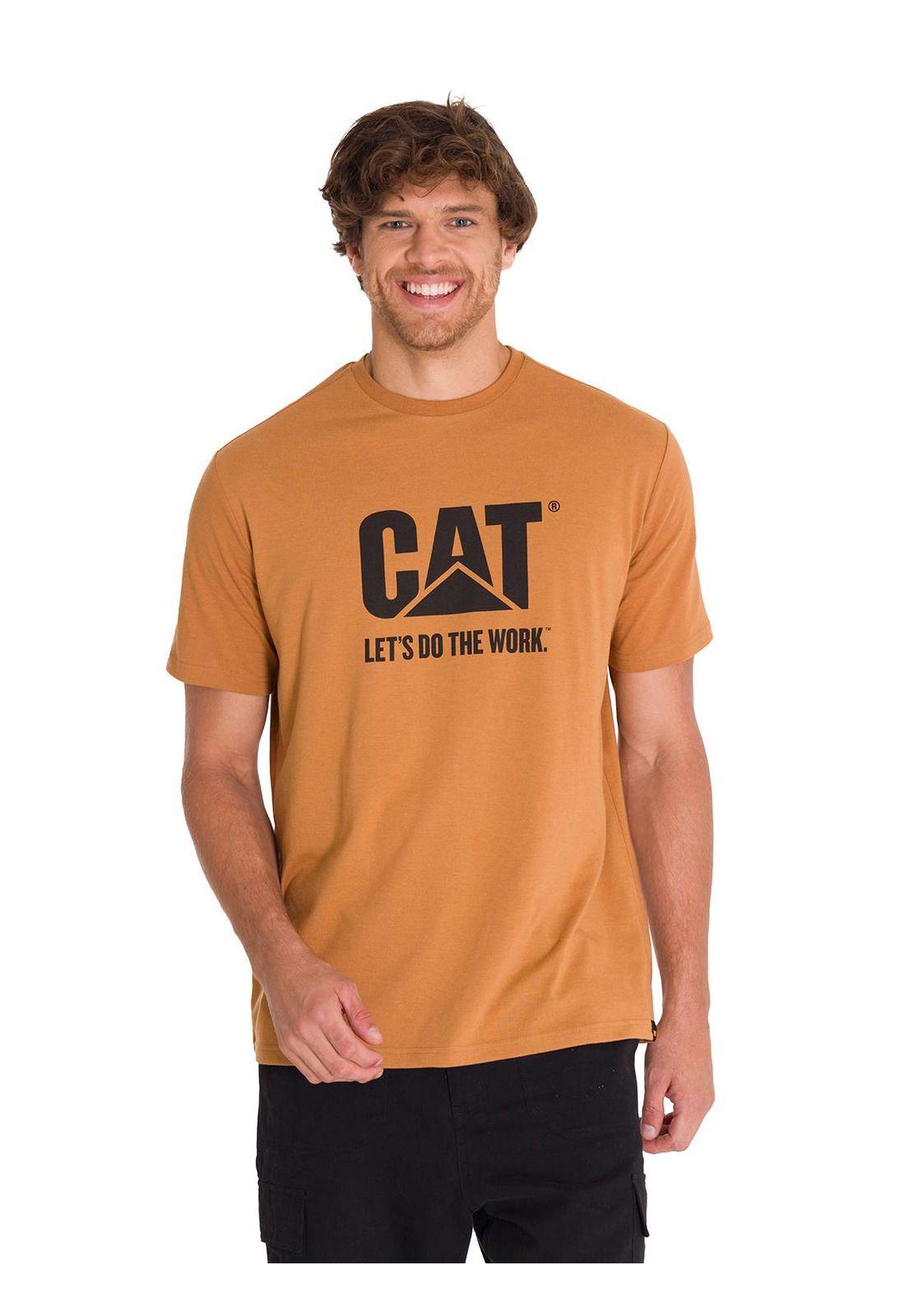 Polera Casual Do The Work Hombre Café Claro-0