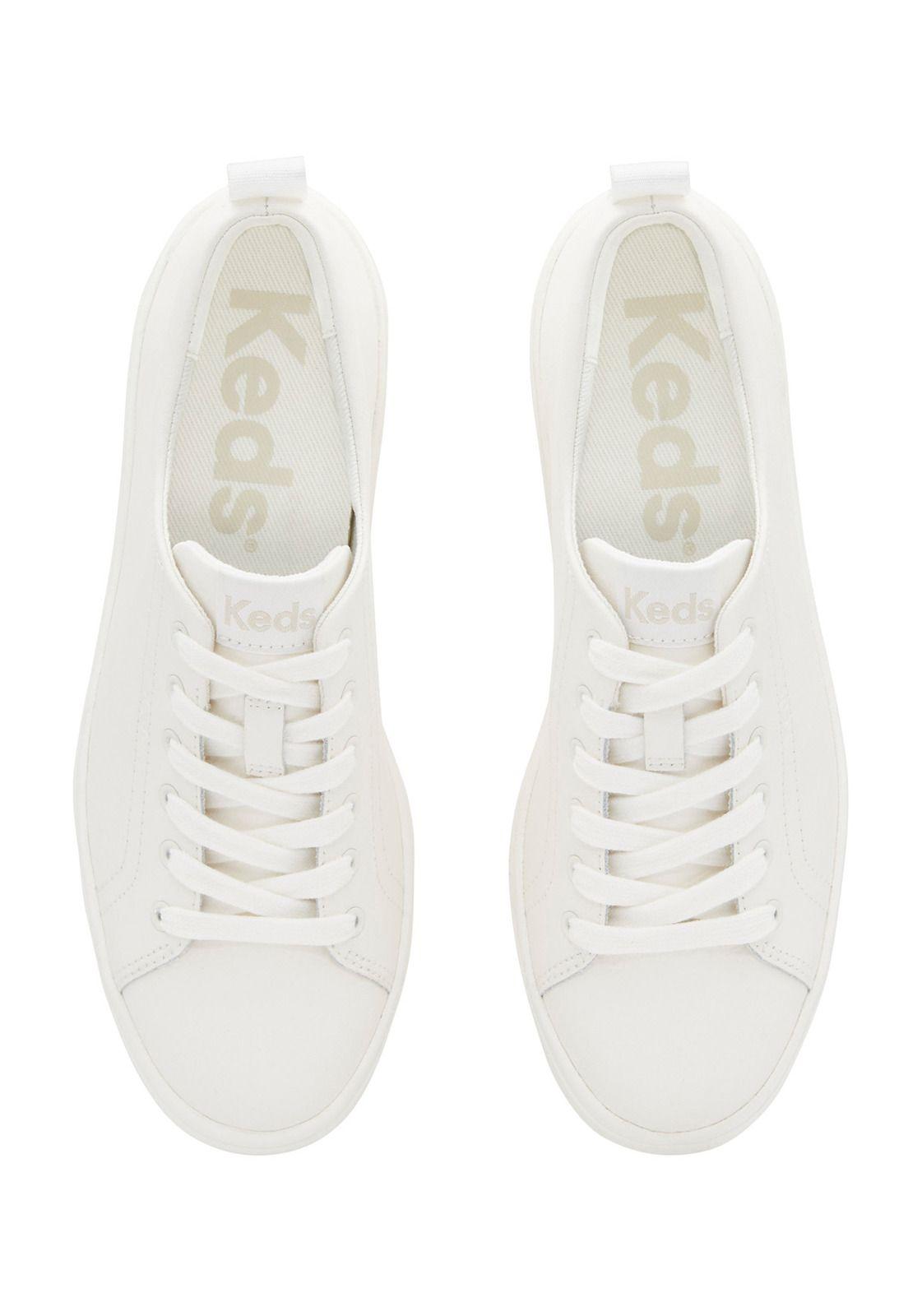 Zapatilla Cuero Mujer Skyler Blanco-4
