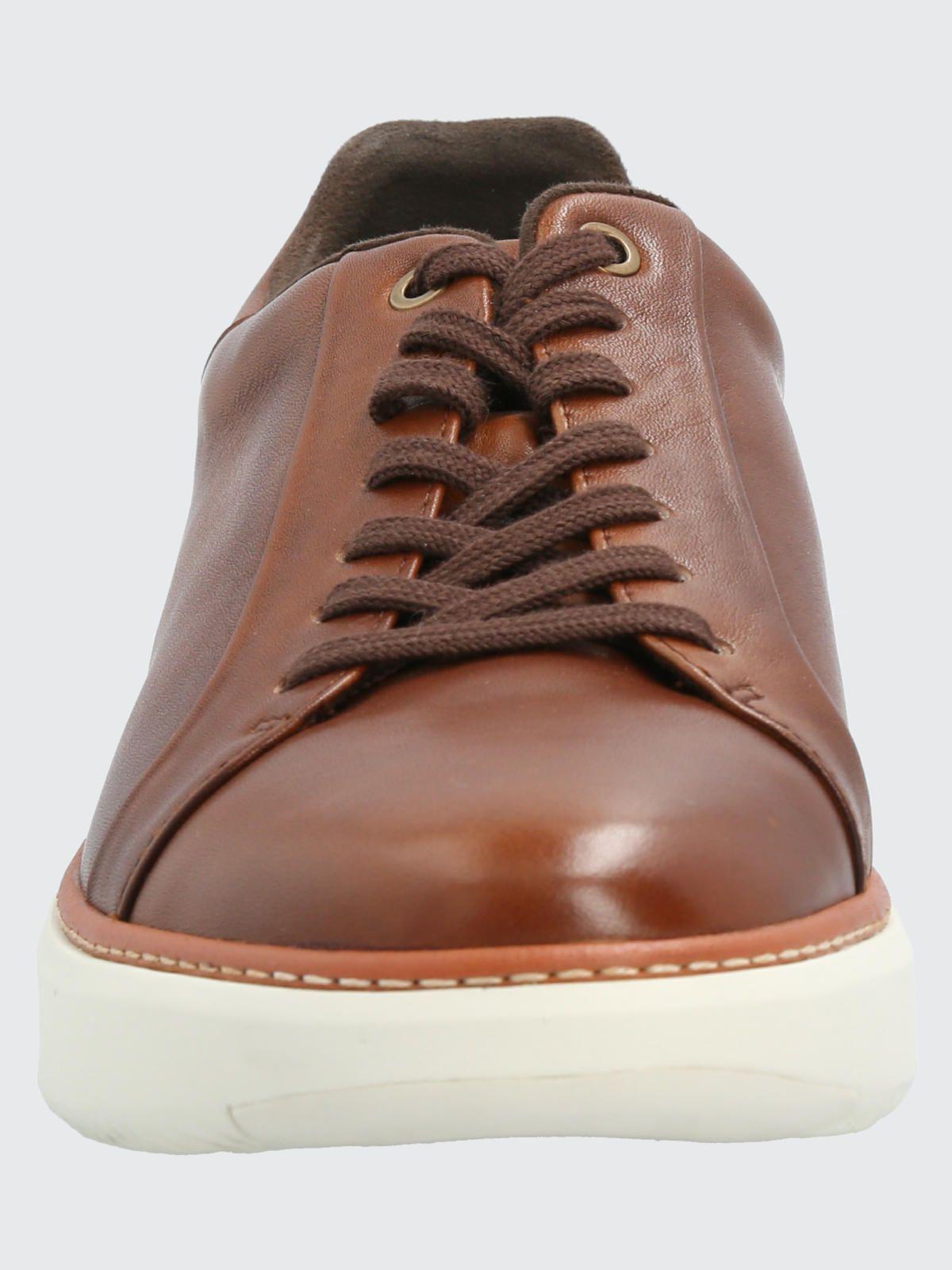 Zapatilla Cuero Hombre Force G Café Claro-3