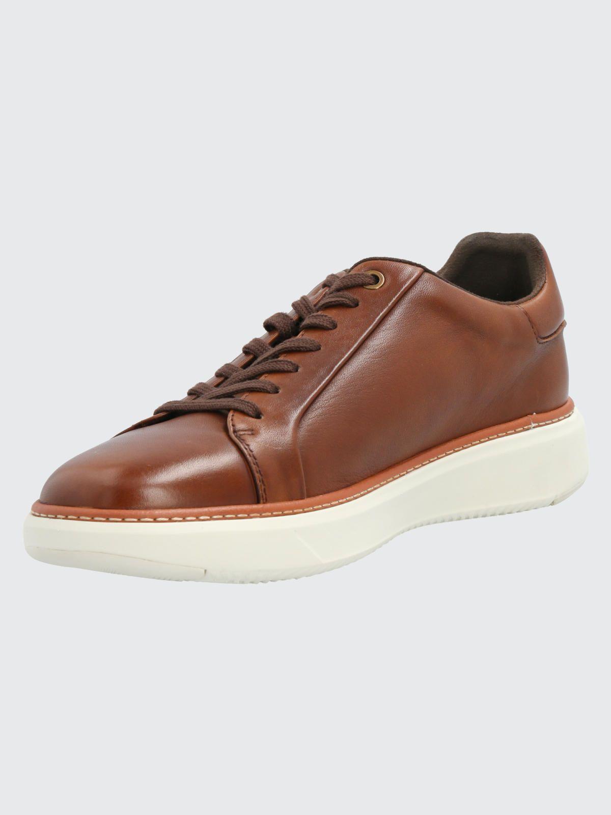 Zapatilla Cuero Hombre Force G Café Claro-4