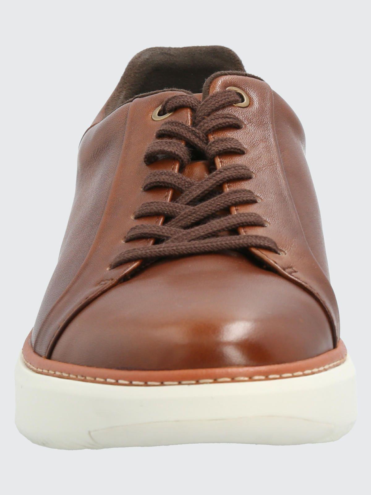 Zapatilla Cuero Hombre Force G Café Claro-3