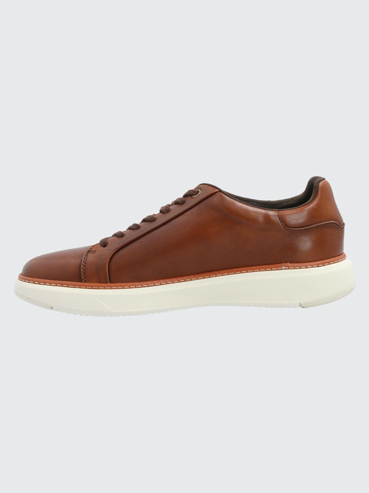 Zapatilla Cuero Hombre Force G Café Claro-5