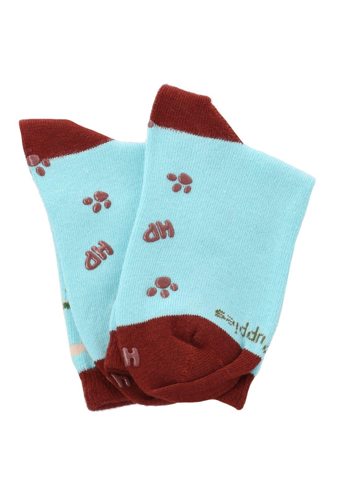 Calcetín Algodón Niño C Dinosaur Azul-2