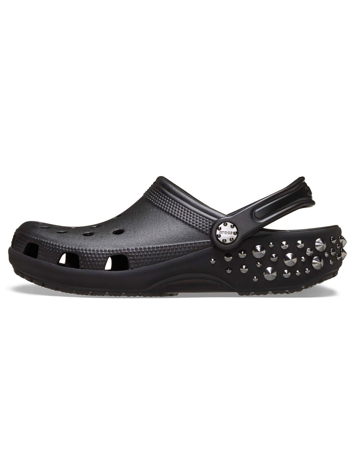 Zueco Crocs Unisex Classic Clog Studded Negro-1
