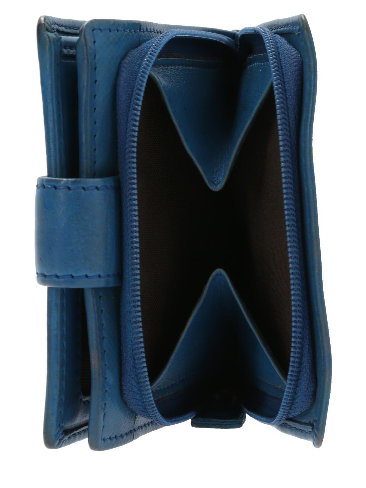 Billetera Cuero Azul Ws Grace Mujer-2