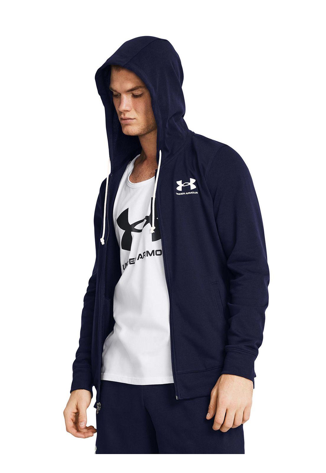 Polerón Lifestyle  hombre Rival Terry Full-Zip azul -3