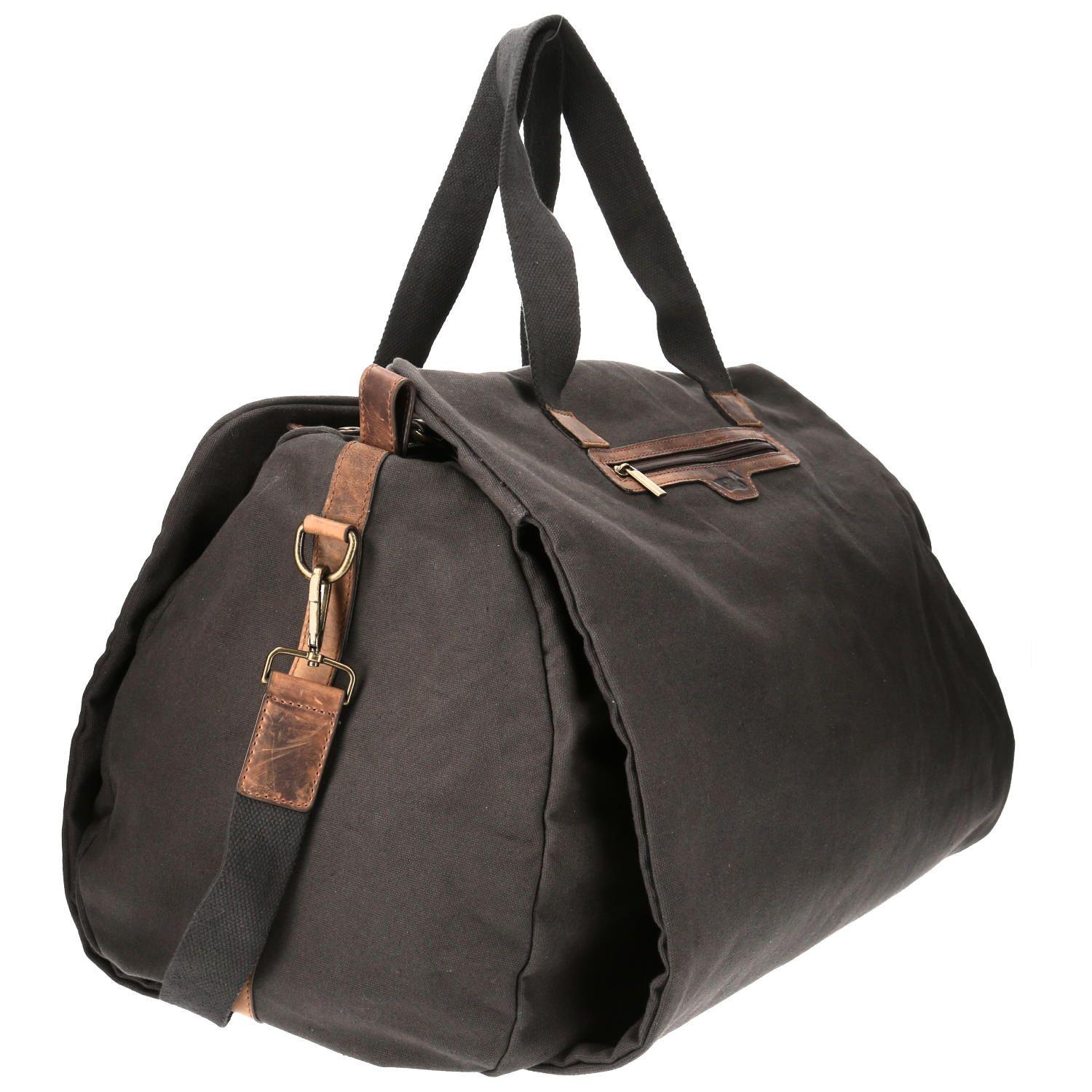 Bolso Canvas Reciclado Hombre Roma Suit Gris-1